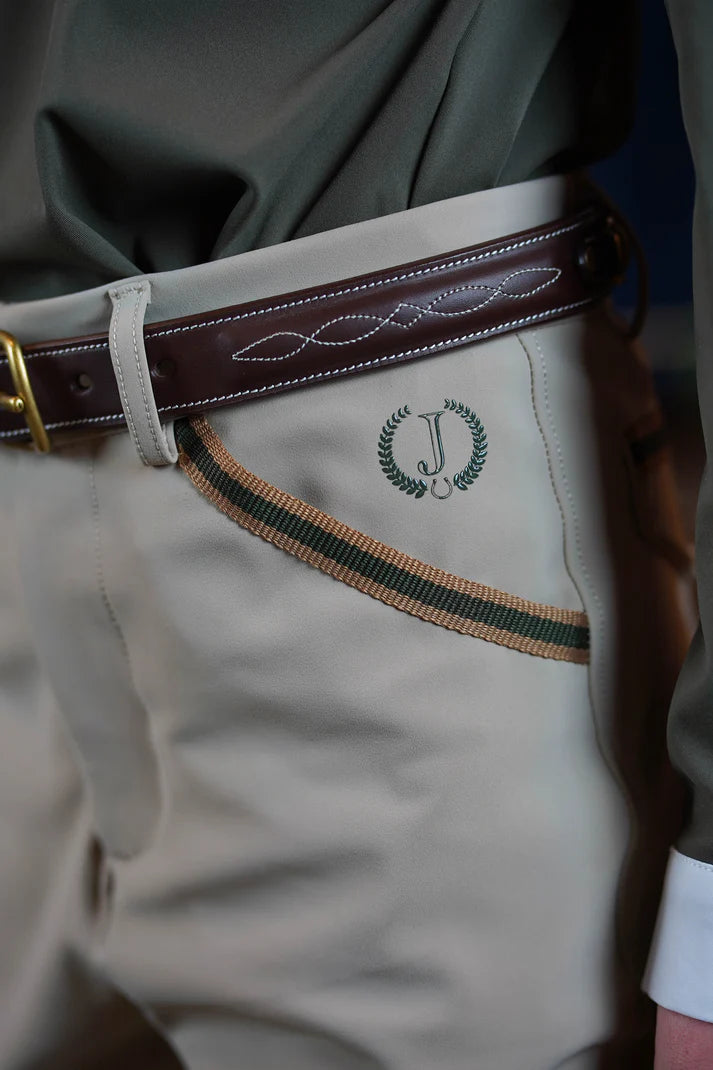 Joline - Børn, Ridebukser, Boys pants, Beige