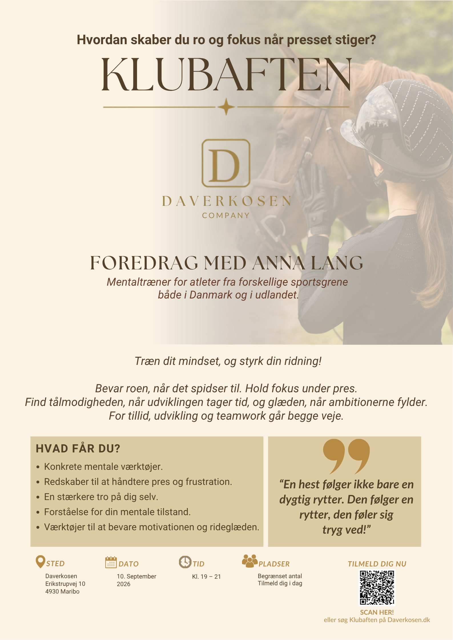 Klubaften med Anna Lang