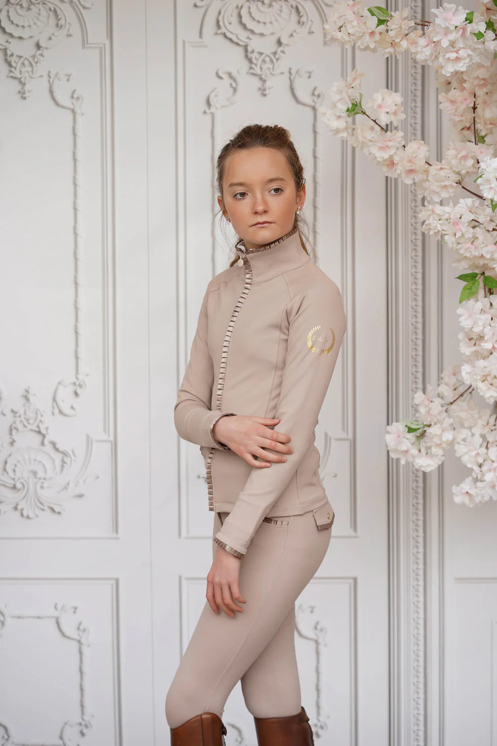 Joline - Børn, Cardigan, Beige