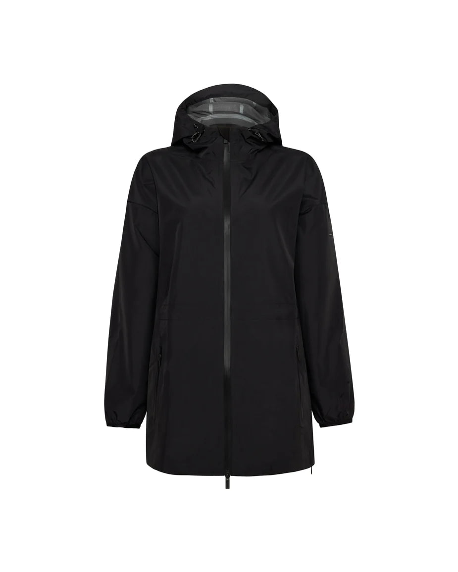 Trolle, Heat- Sealed Breathable Rain coat, Dame - black