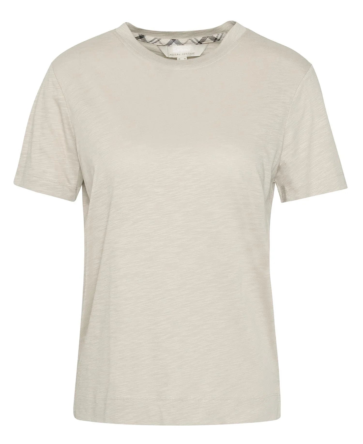 Barbour Ava T-shirt – Tidløs elegance i lys sand