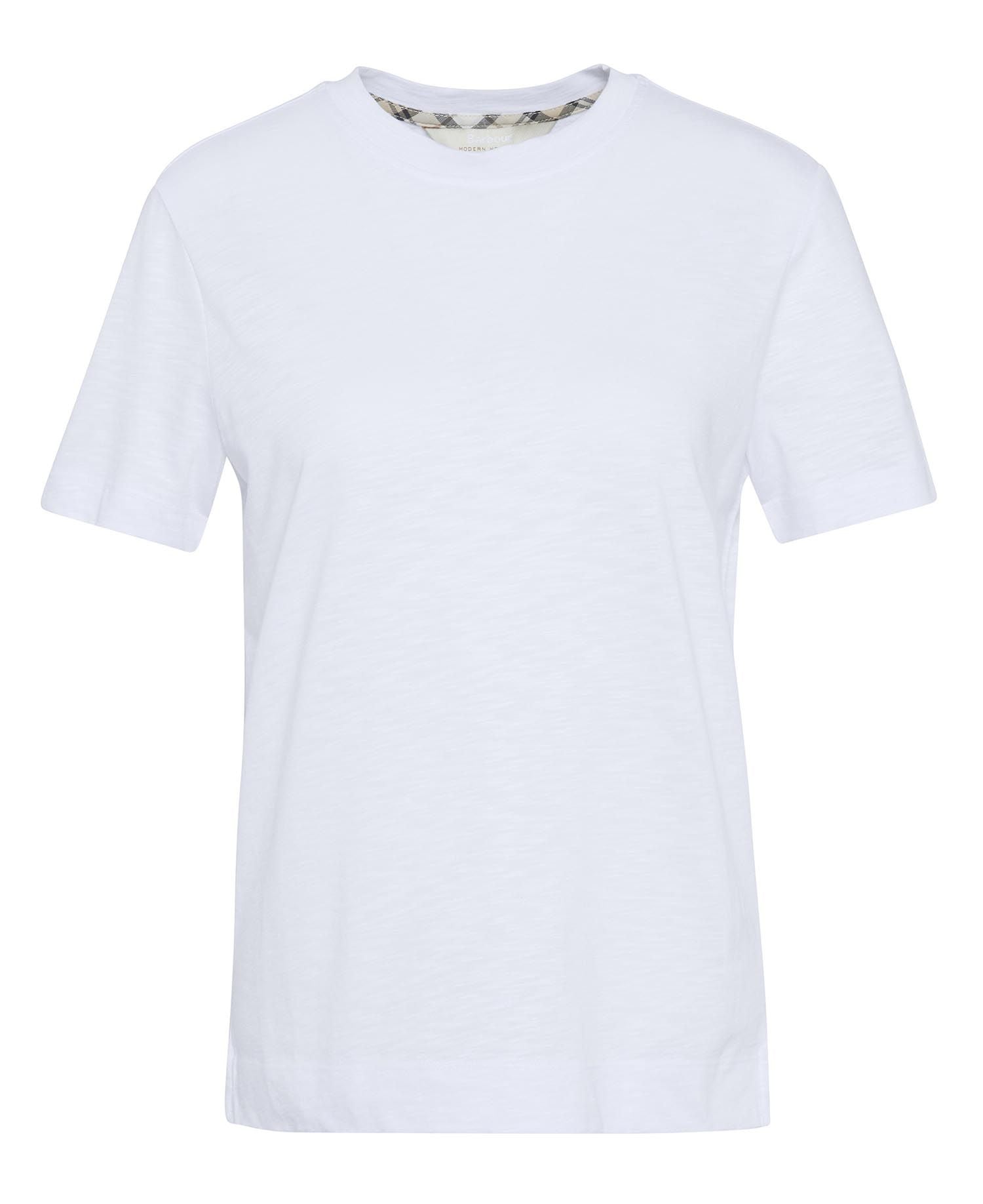 Barbour Ava T-shirt – Klassisk elegance i hvid