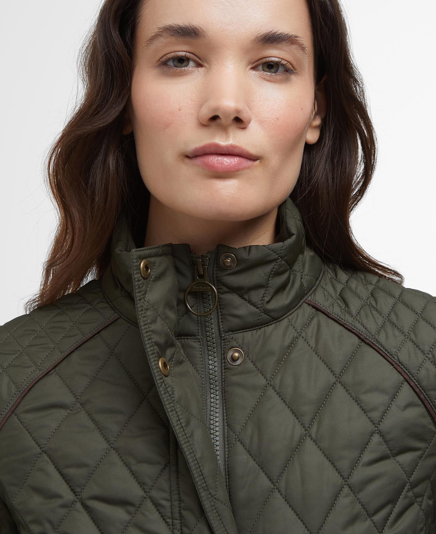 Barbour - Jakke, Dame, Crawford Cavalry Quilt- Olive
