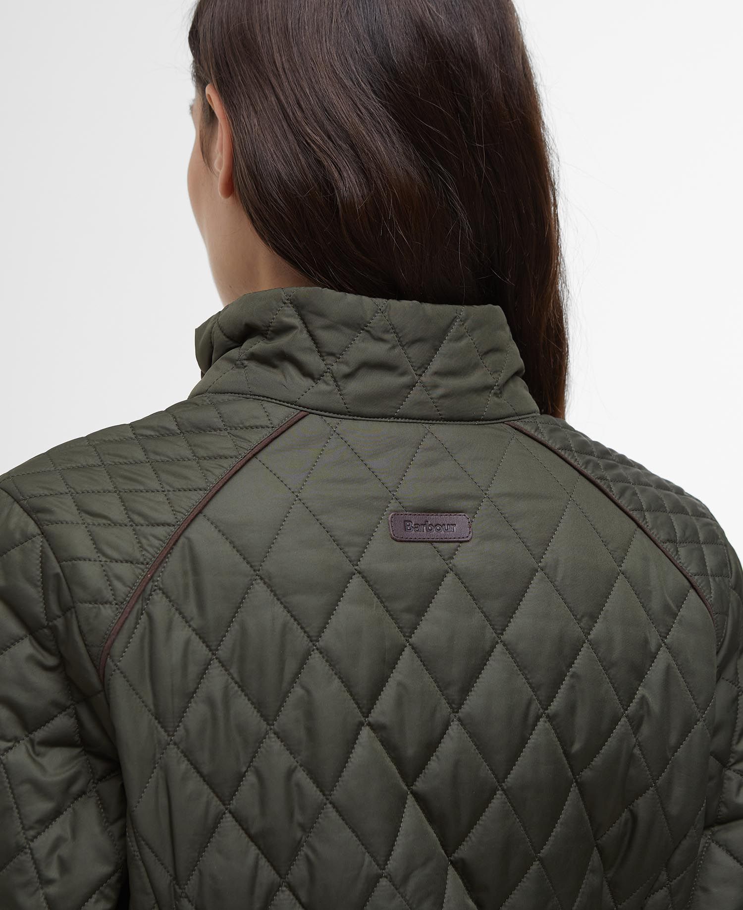 Barbour - Jakke, Dame, Crawford Cavalry Quilt- Olive