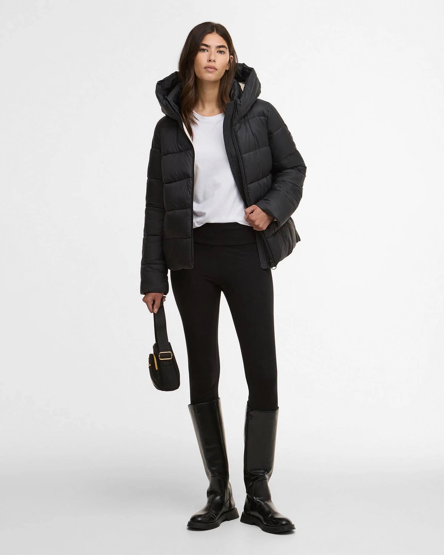 Barbour, Jakke, Dame, B. Intl Olivios- Black