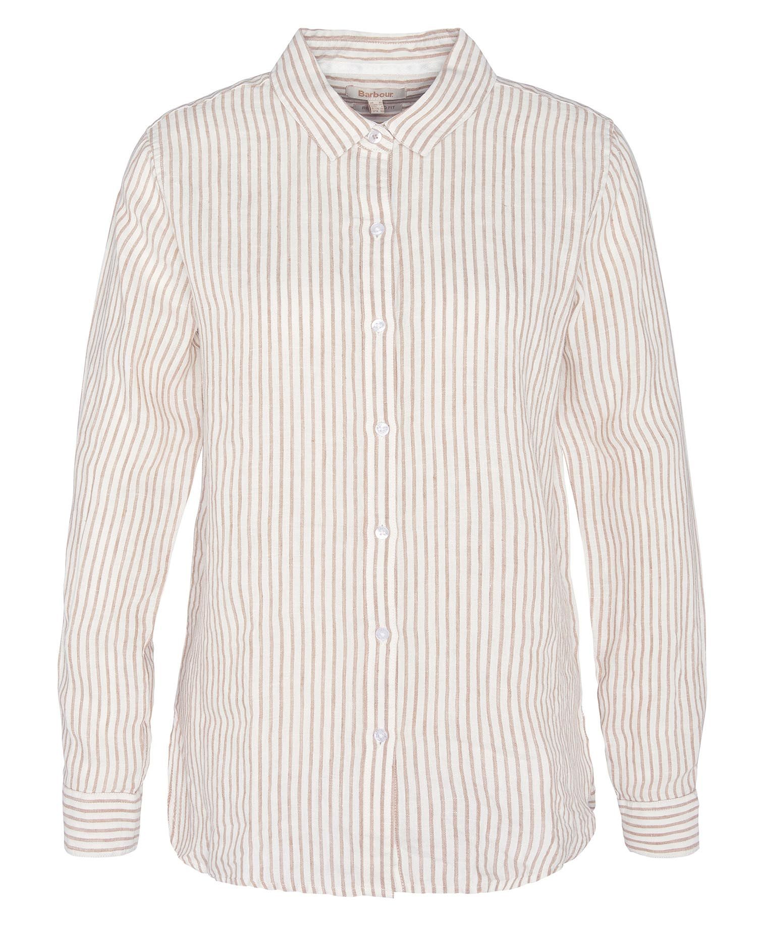 Barbour - Dame, Skjorte, Marine  - Tannin Stripe