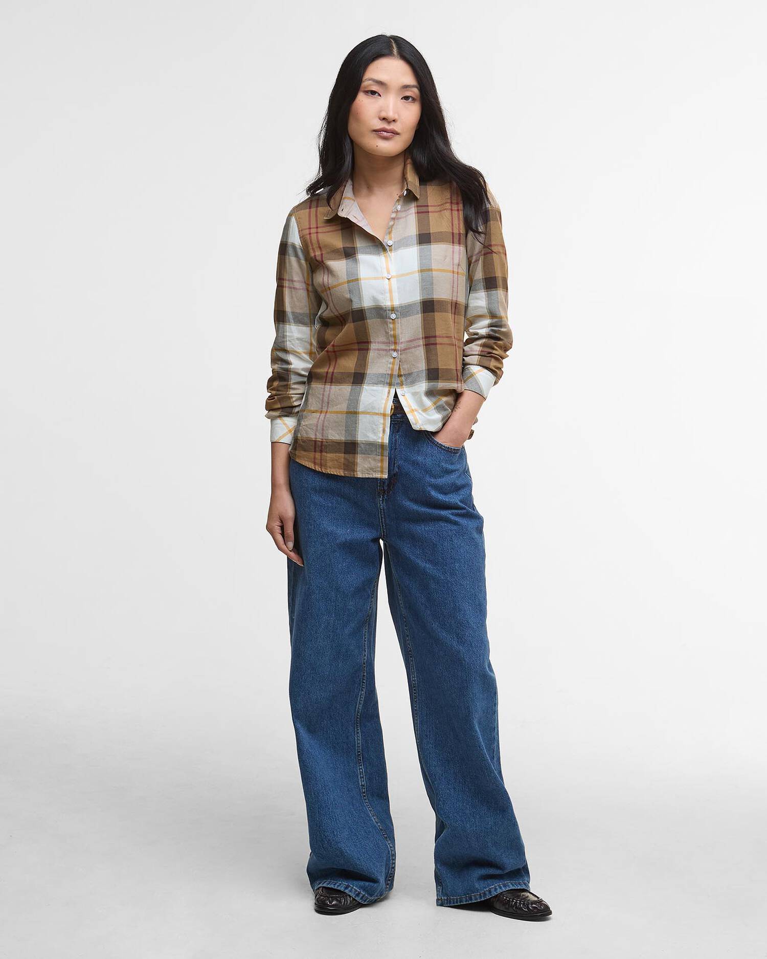 Barbour - Skjorte, Dame, Bredon check- Light Muted Tartan