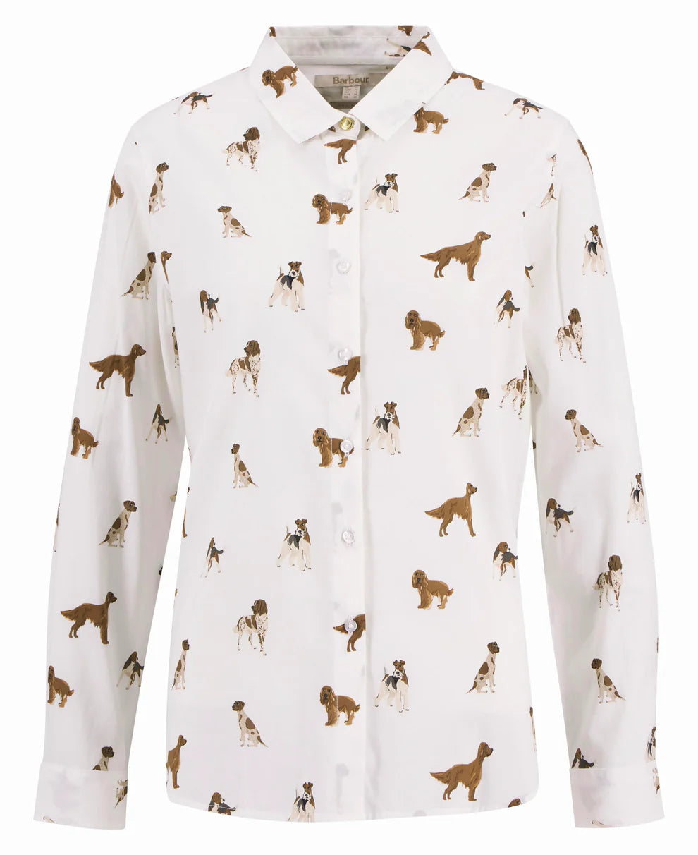 Barbour, Skjorte, Safari- Multi dog print
