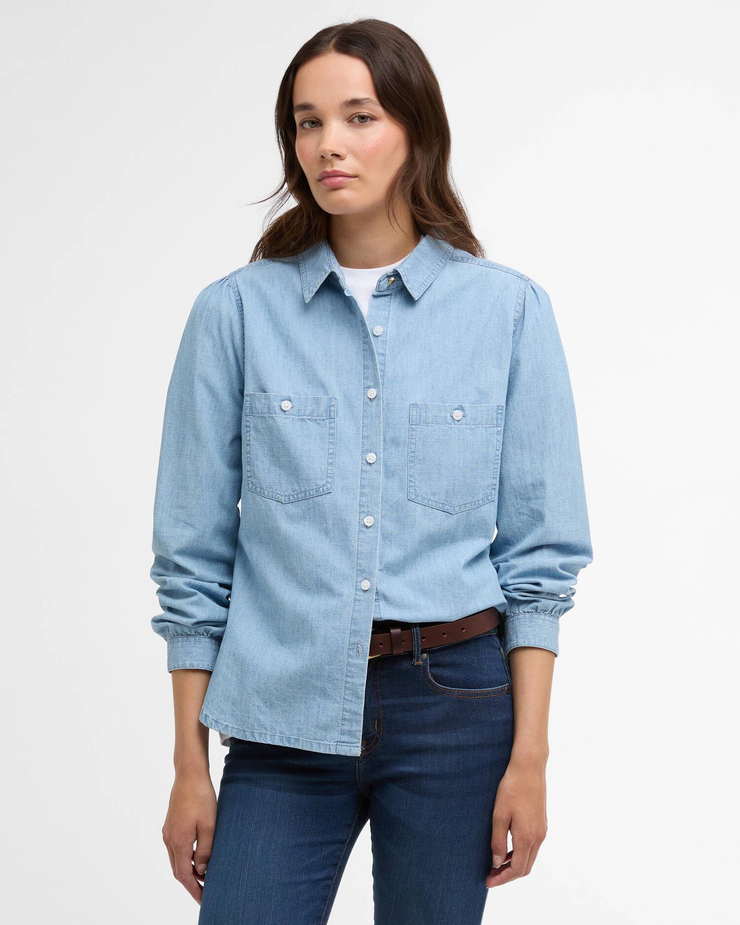 Barbour - dame skjorte, Zaria shirt chambray- Denim