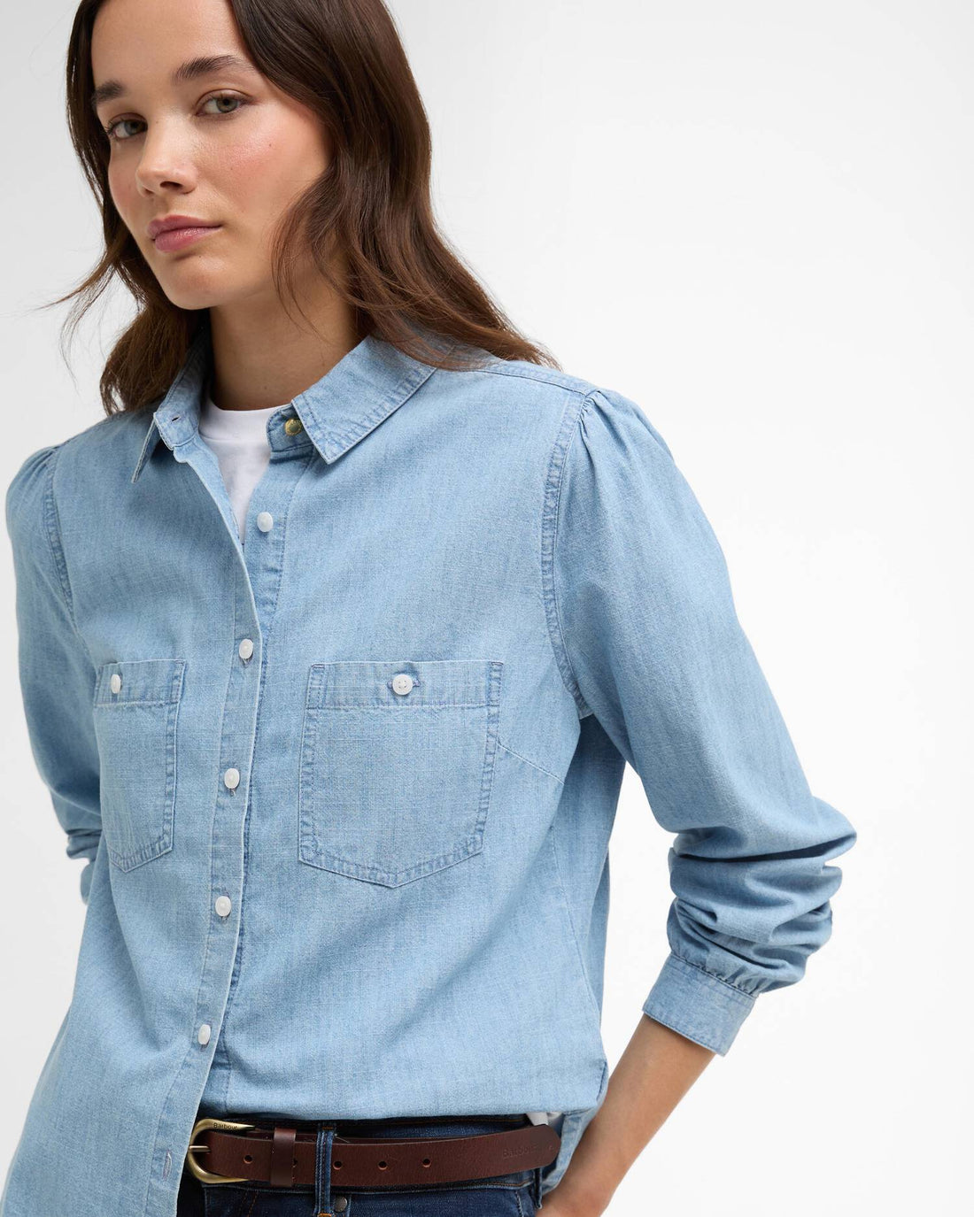 Barbour - dame skjorte, Zaria shirt chambray- Denim