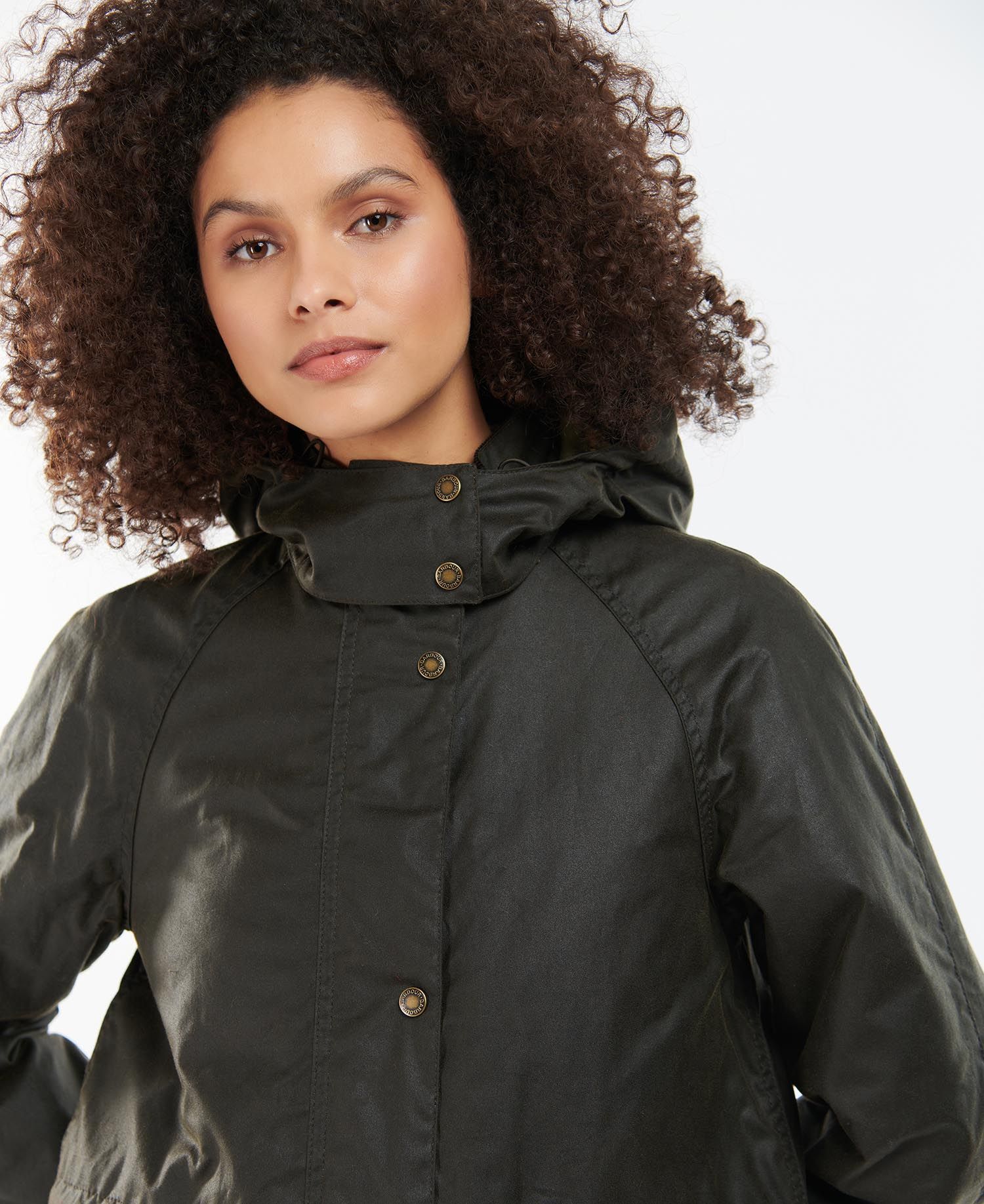 Barbour - Jakke, dame, Long Cannich Wax, Olive