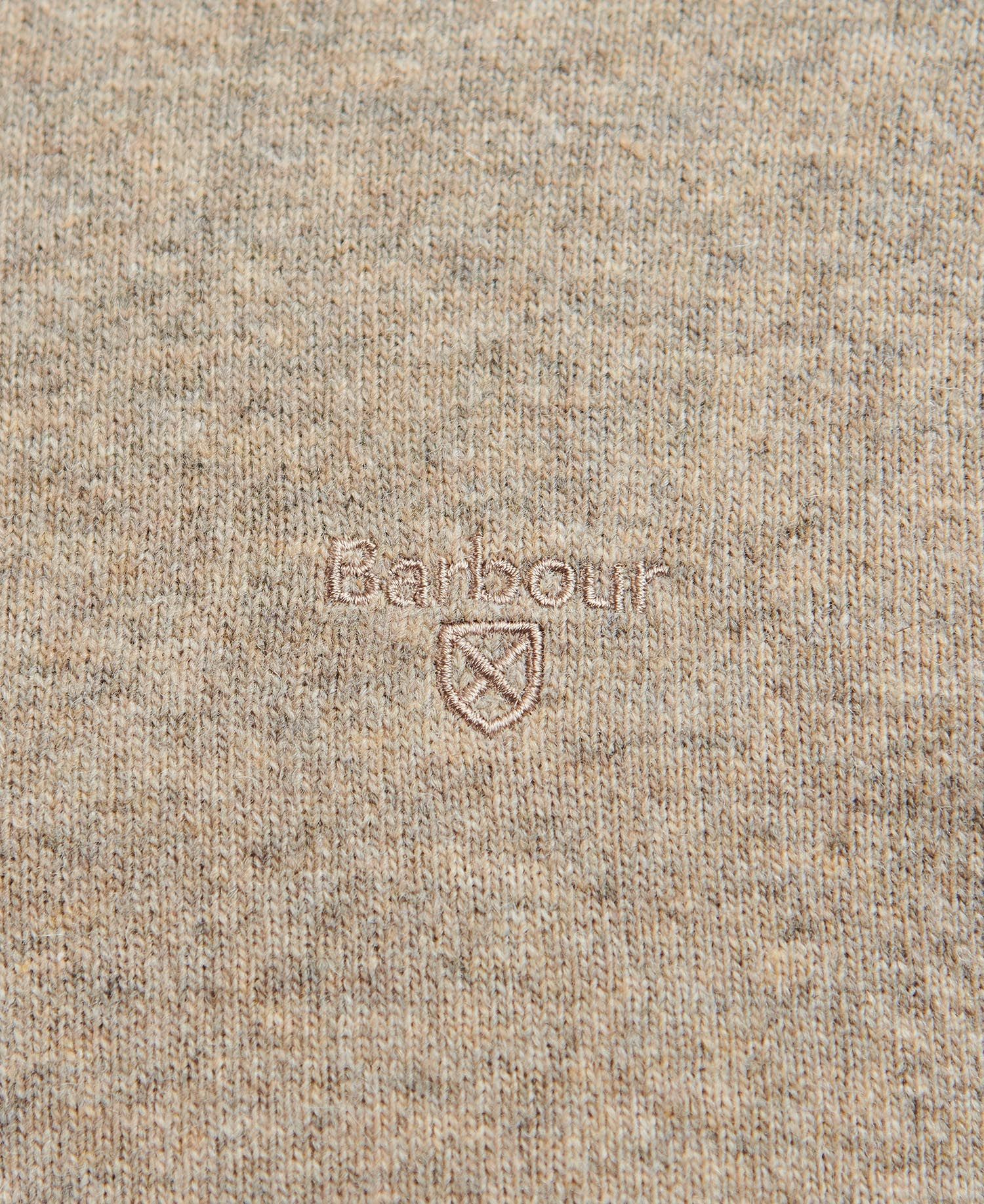 Barbour - Pullover, herre, Essential Lambswool Crew - Fossil