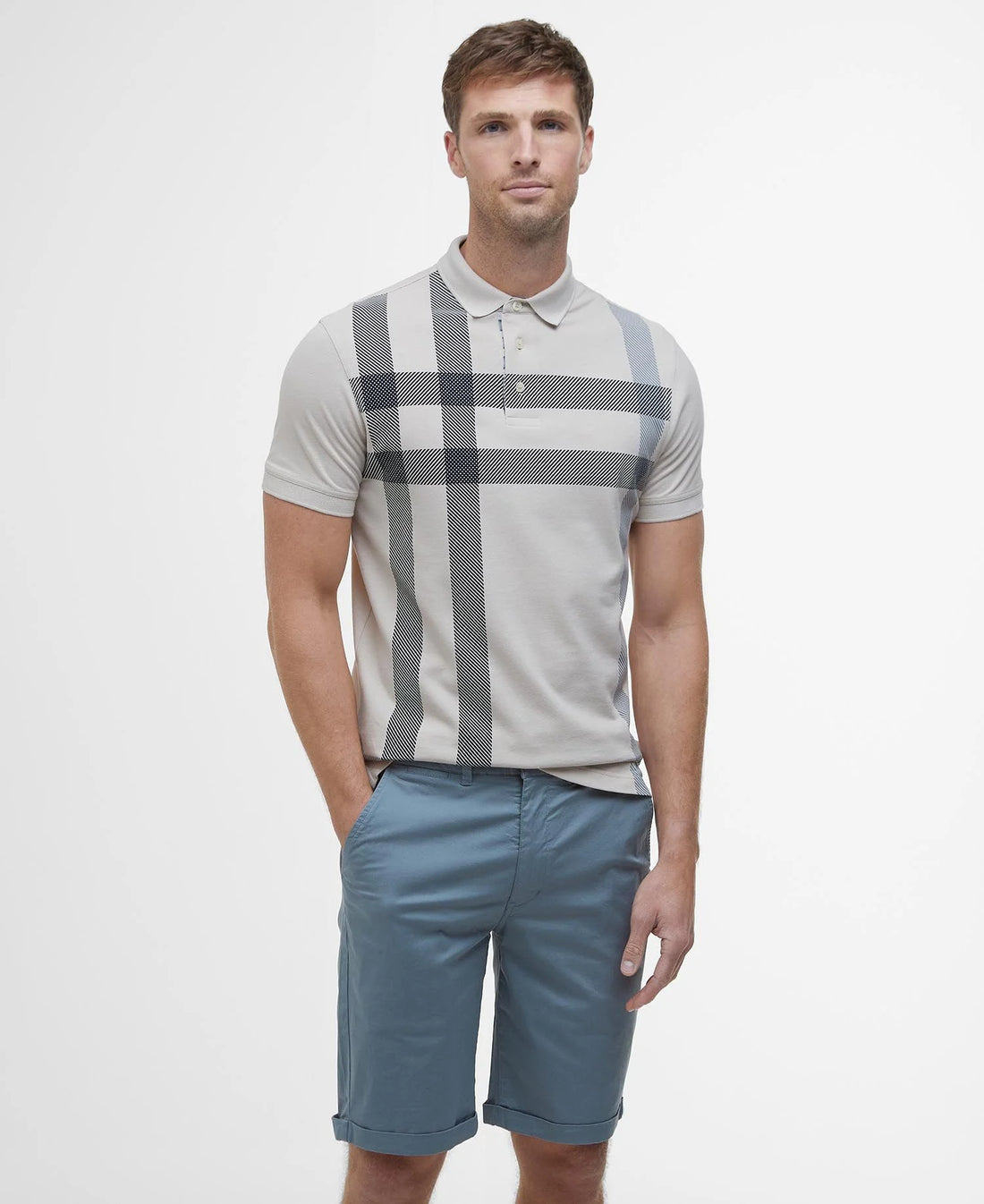 Barbour - Herre, Blaine Polo- Mist