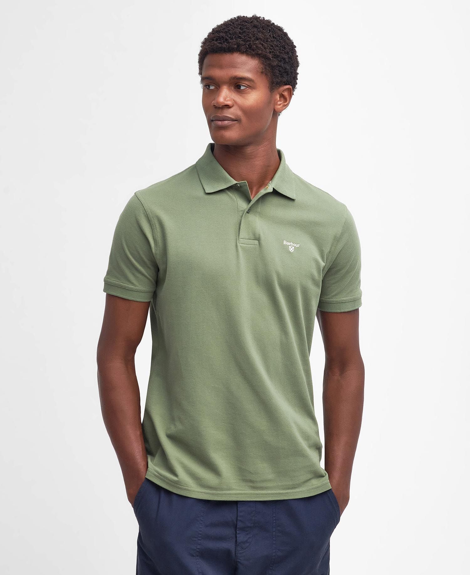 Barbour - Herre, Polo, Lightweight- Burnt Olive