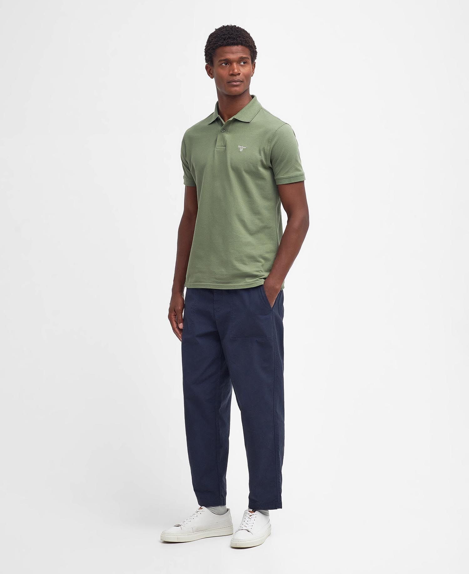Barbour - Herre, Polo, Lightweight- Burnt Olive