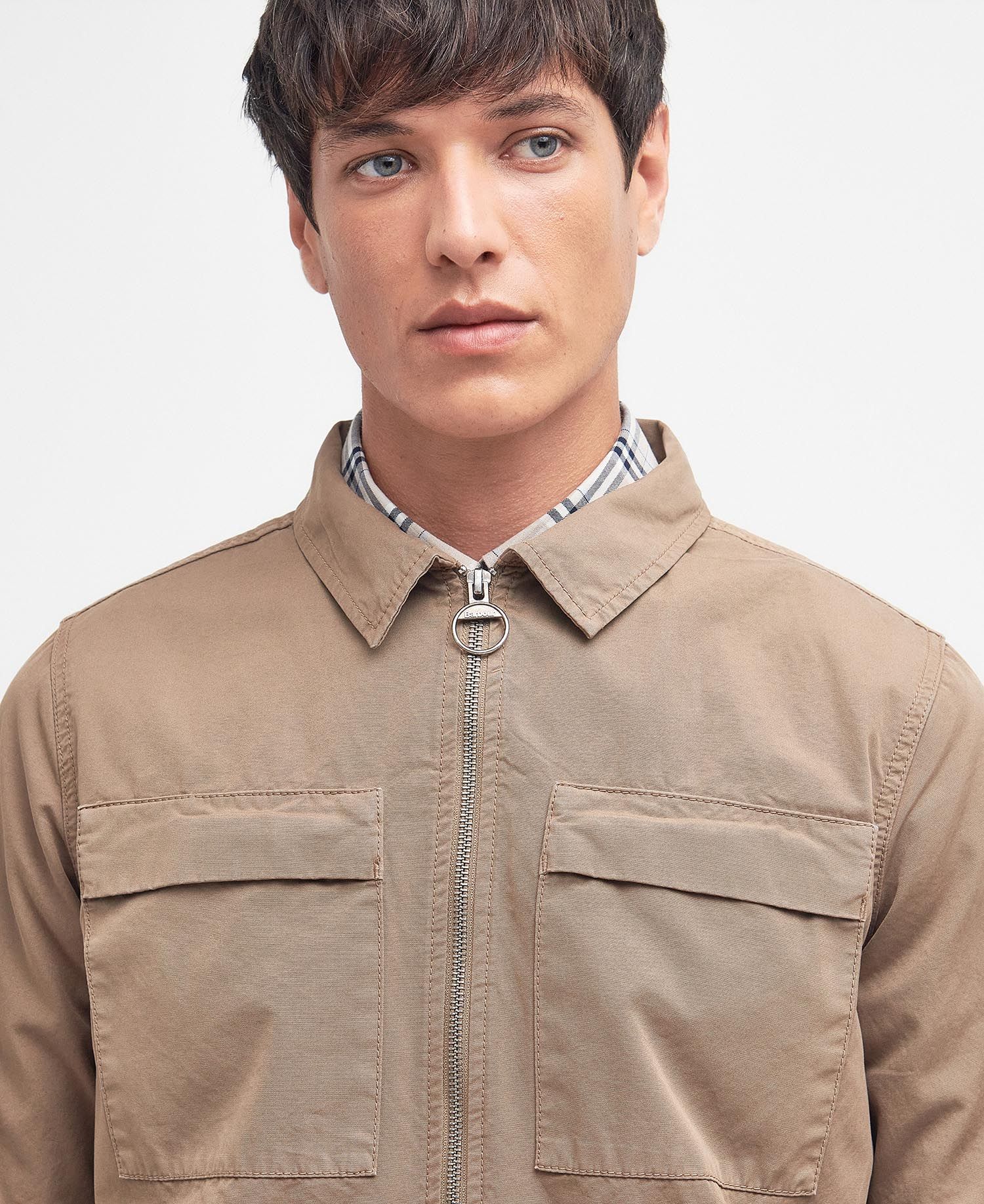 Barbour - Herre, Jakke, Glendale Oshir - Military-brown