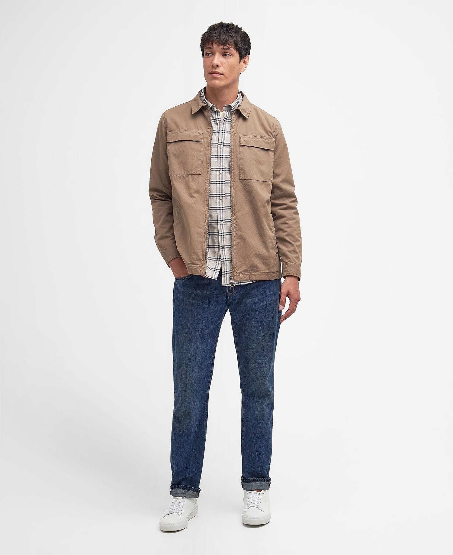Barbour - Herre, Jakke, Glendale Oshir - Military-brown