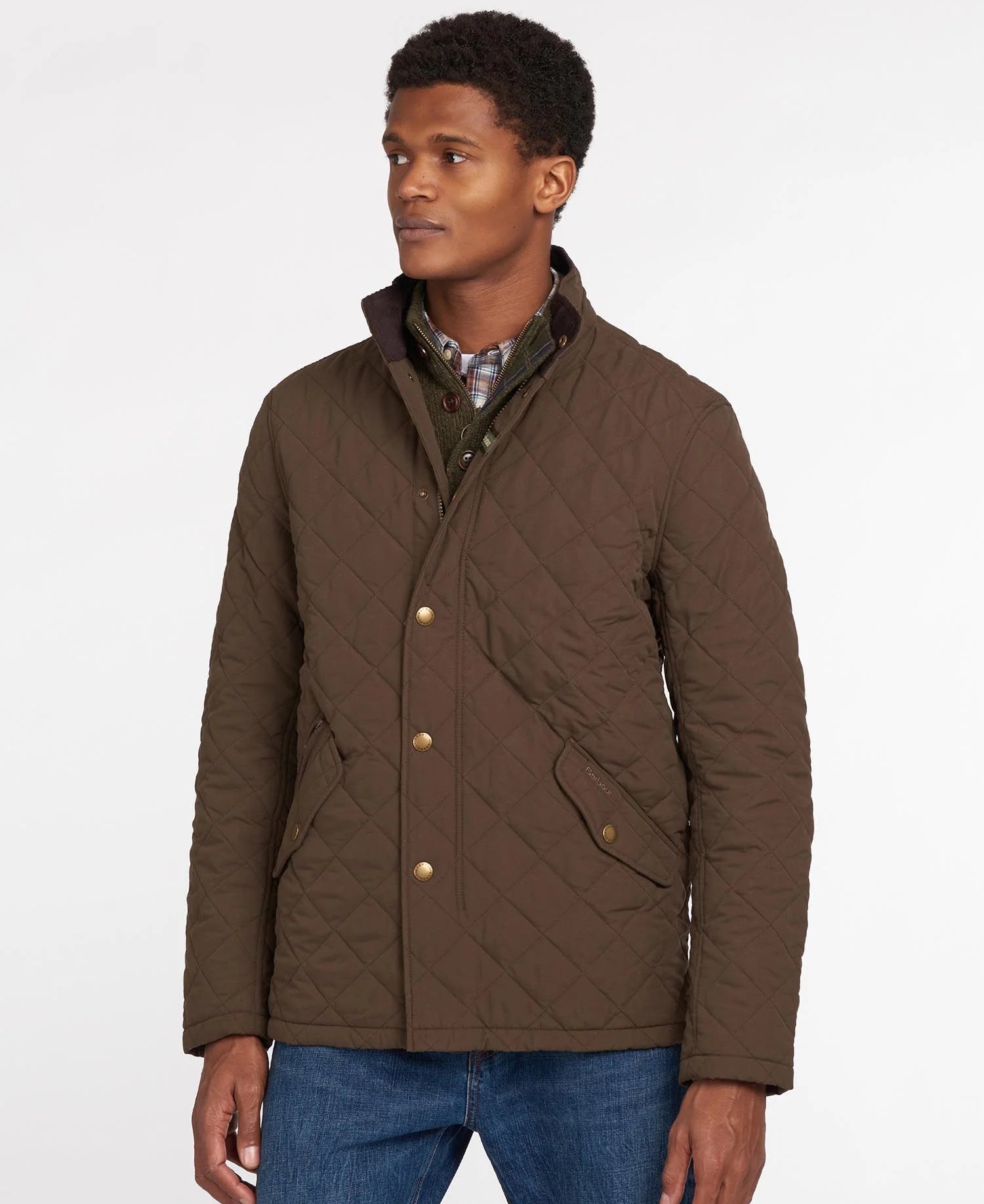 Barbour - Herre, Jakke, Shoveler Quilt - Oliven