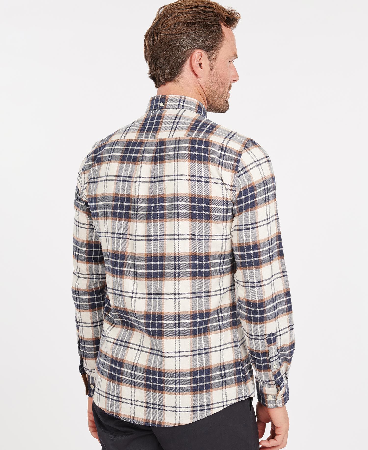 Barbour - Herre, Skjorte, Portdown - Ecru