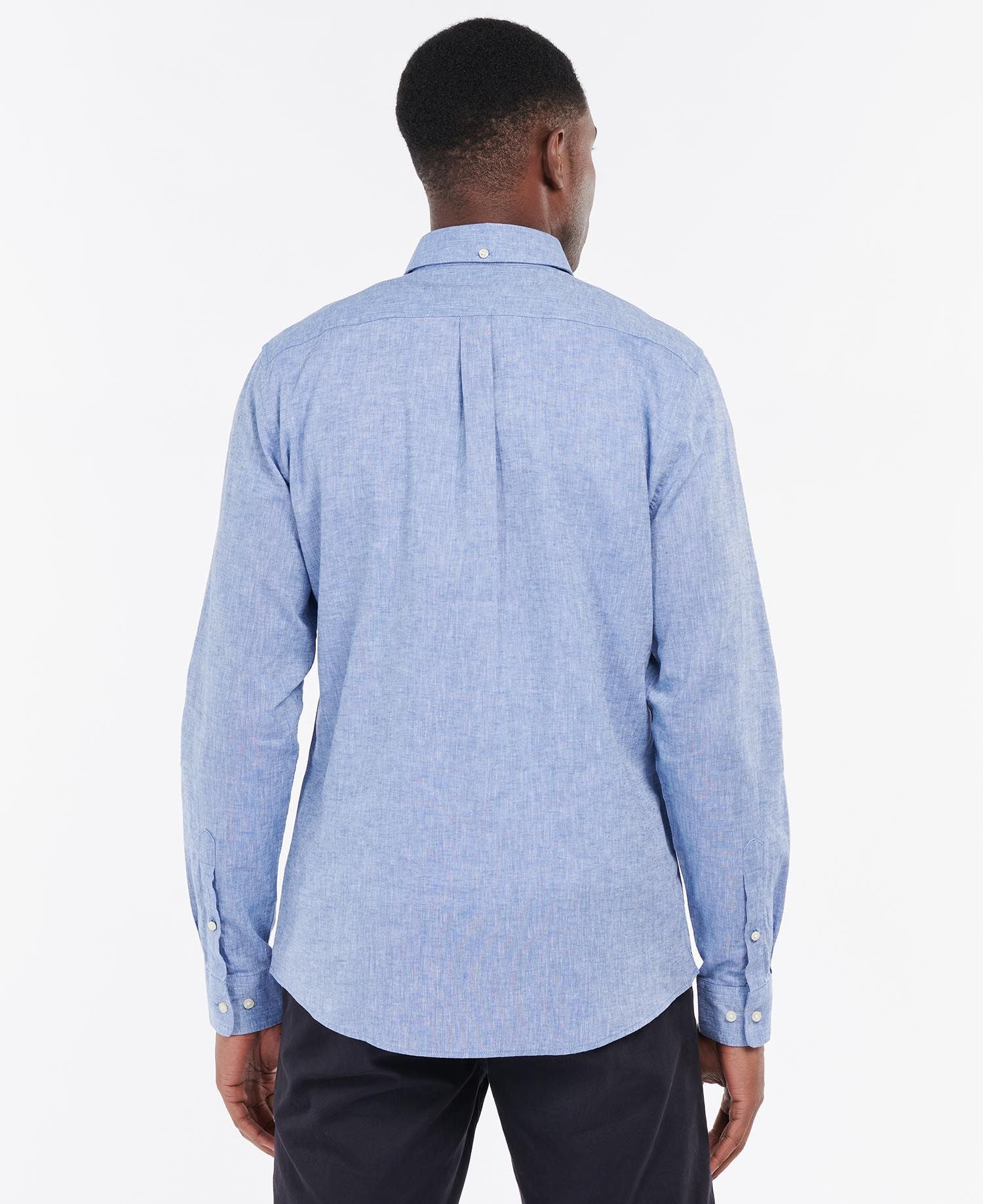 Barbour - Herre, Skjorte, Nelson TS - Blue