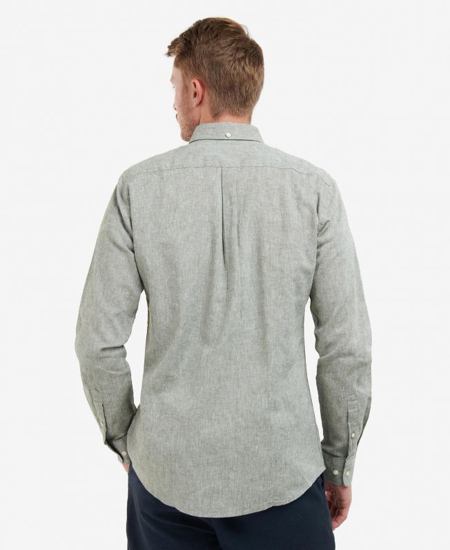 Barbour - Herre, Skjorte, Nelson TS - Bleached Olive