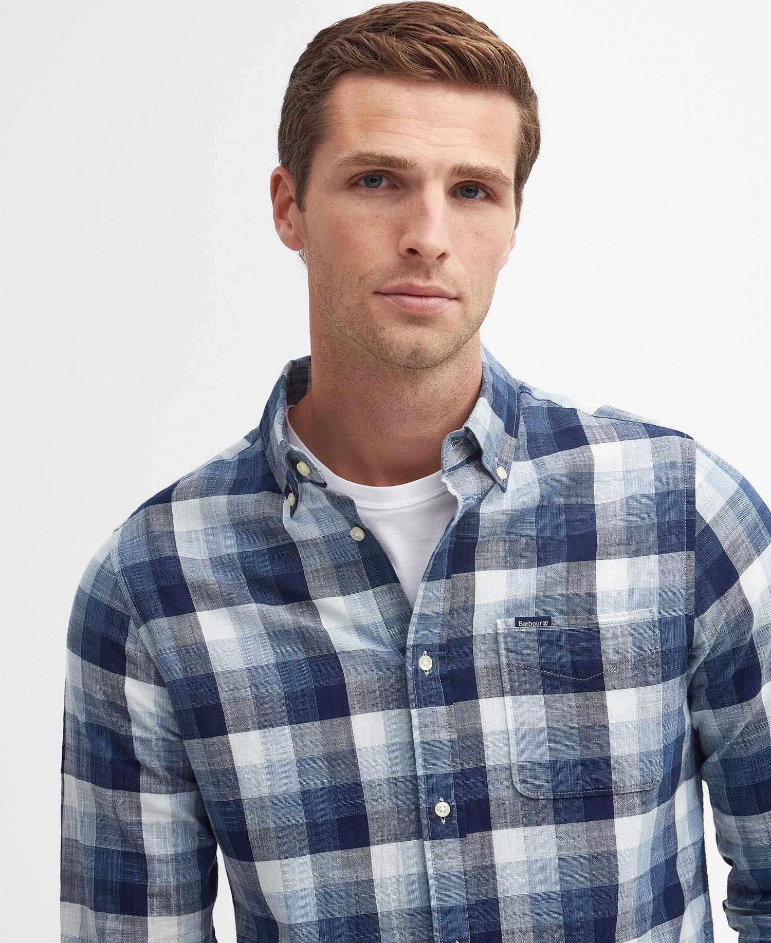 Barbour - Herre, Skjorte, Hillroad, Navy