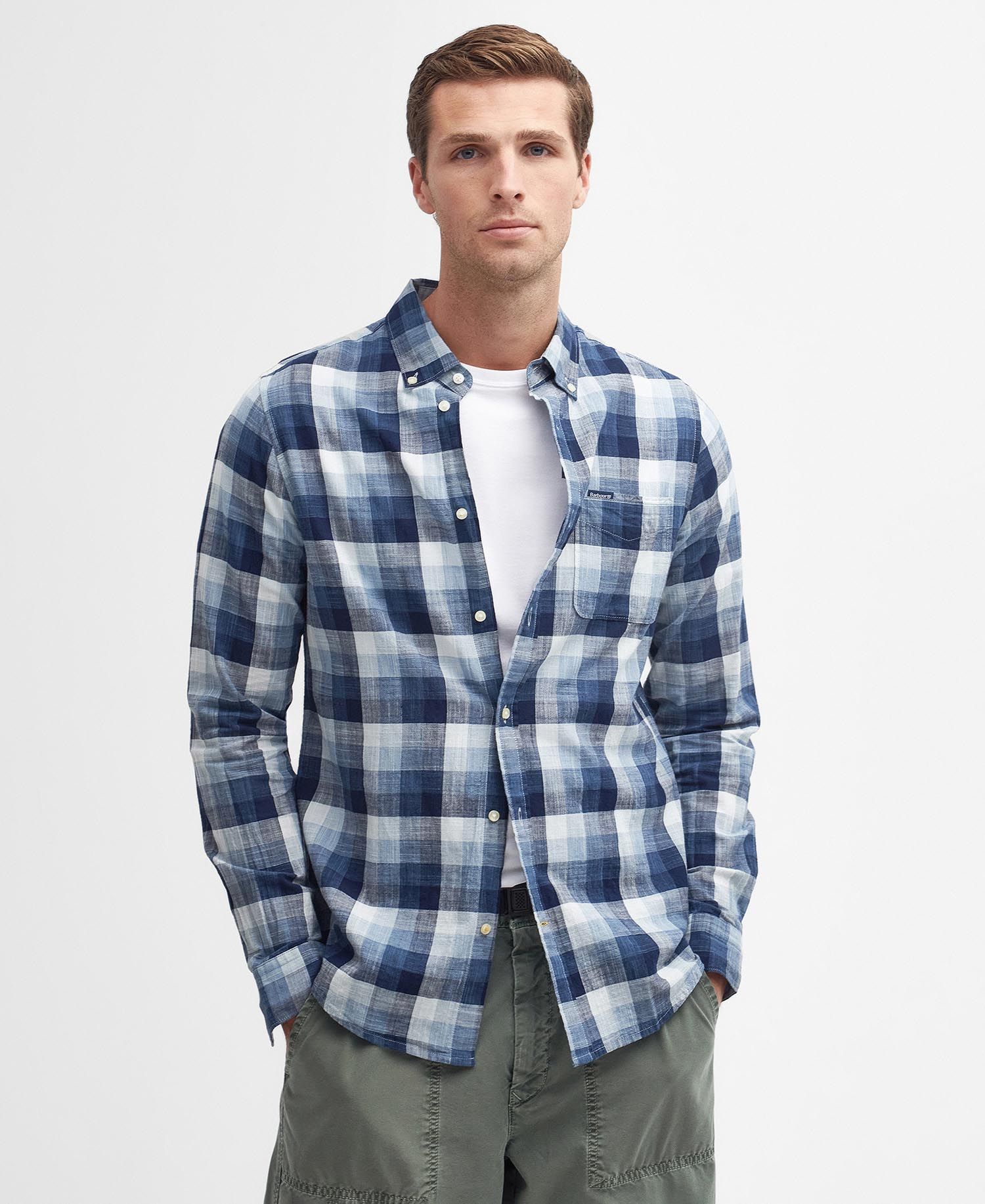 Barbour - Herre, Skjorte, Hillroad, Navy