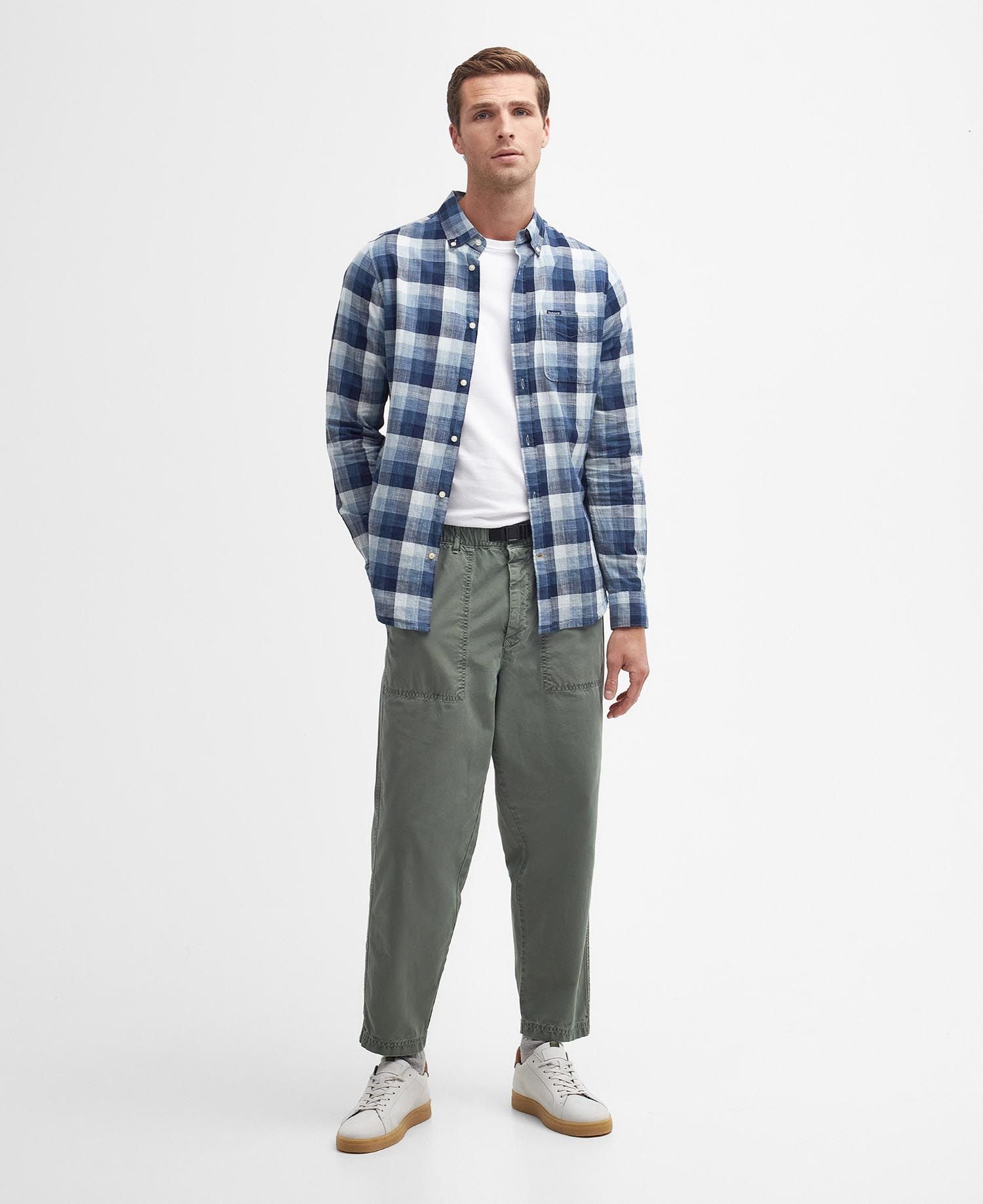 Barbour - Herre, Skjorte, Hillroad, Navy