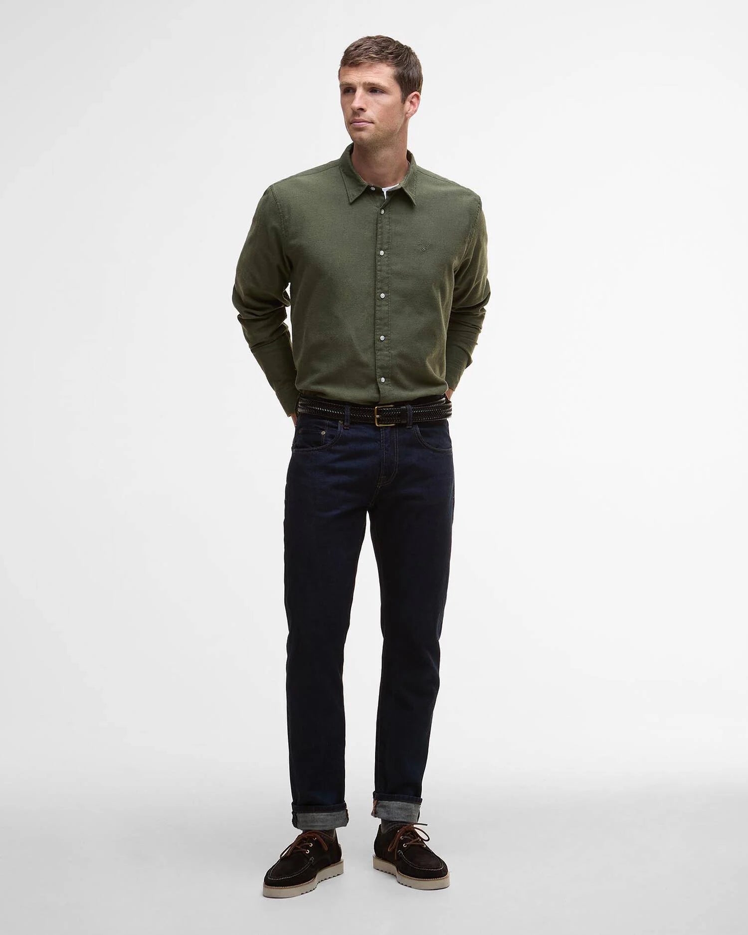 Barbour, Herre, Skjorte, Sealane- Olive