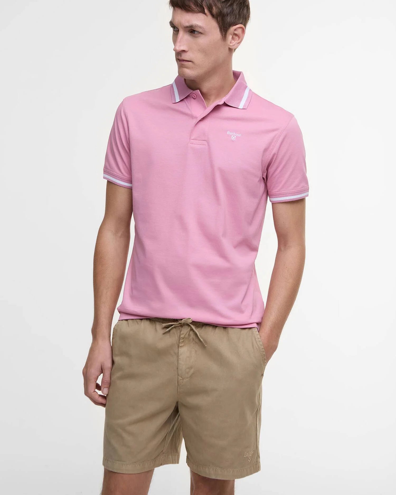 Barbour, Shorts, Herre, Oxford- Stone