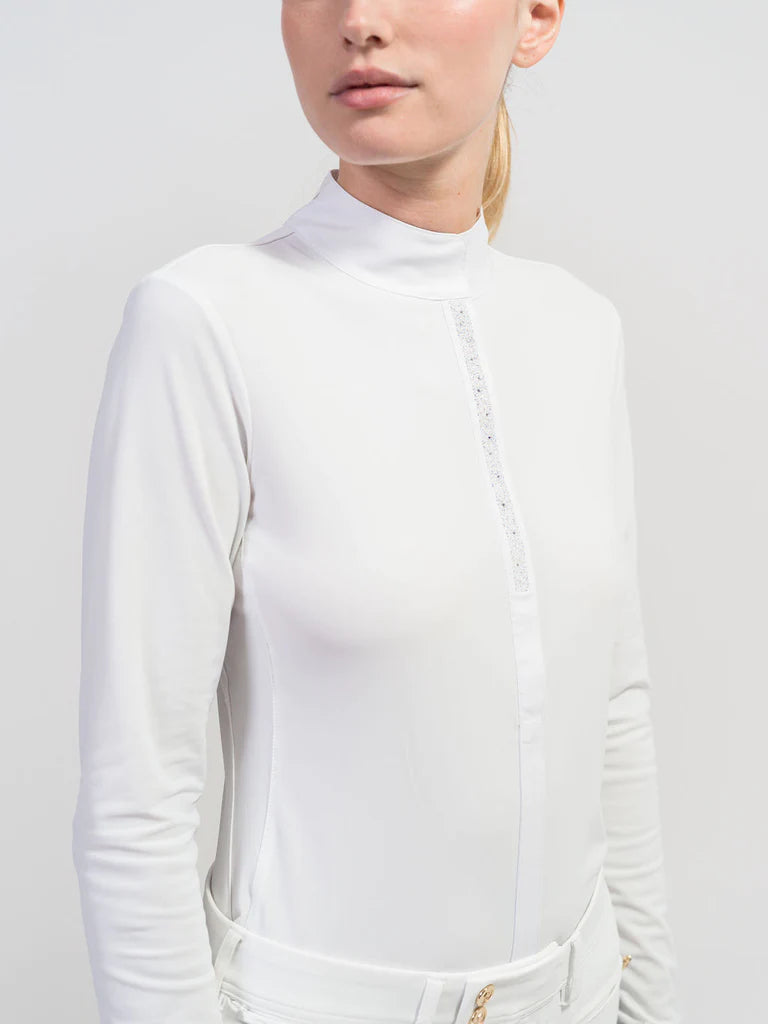 Samshield - Trøje, langærmet, Julia Crystal leaf, Hvid