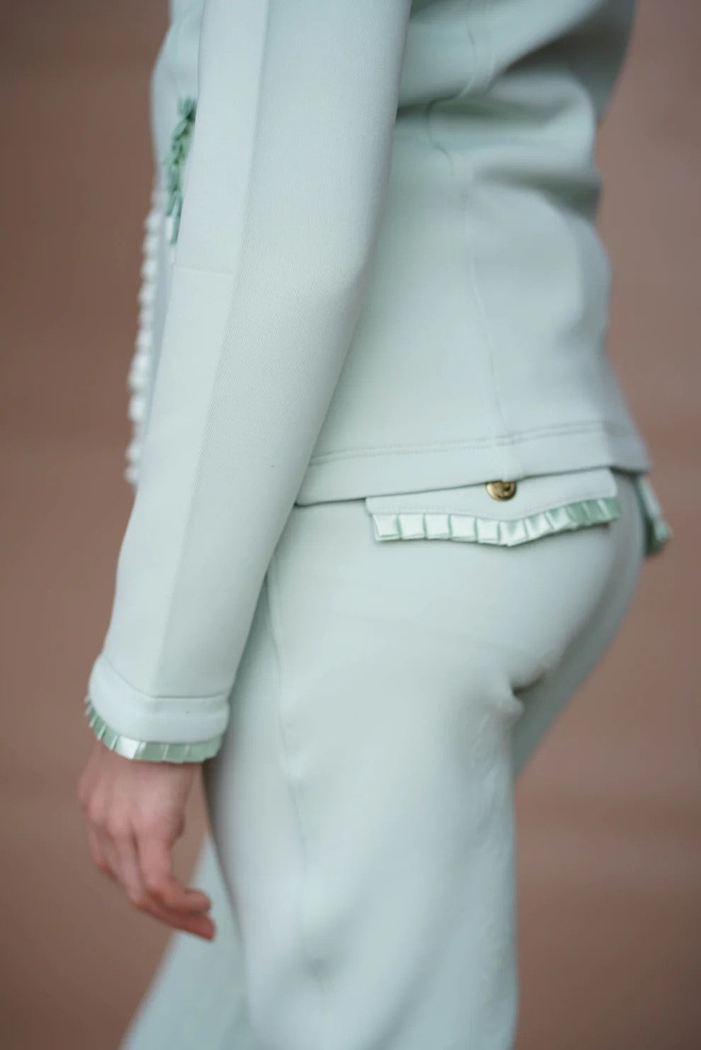 Joline - Børn, Cardigan, Lys grøn