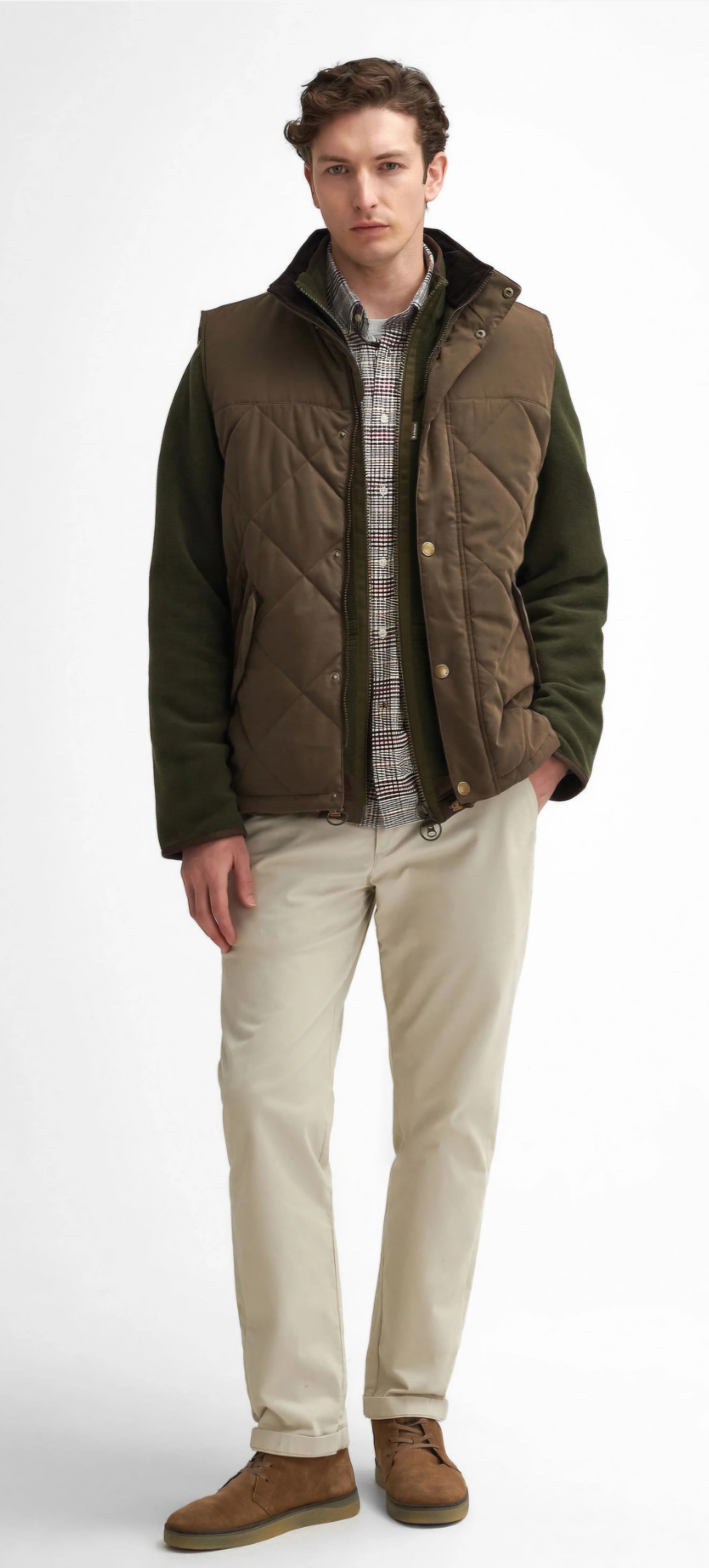 Barbour - Herre vest, Elter Gilet - Dark Olive