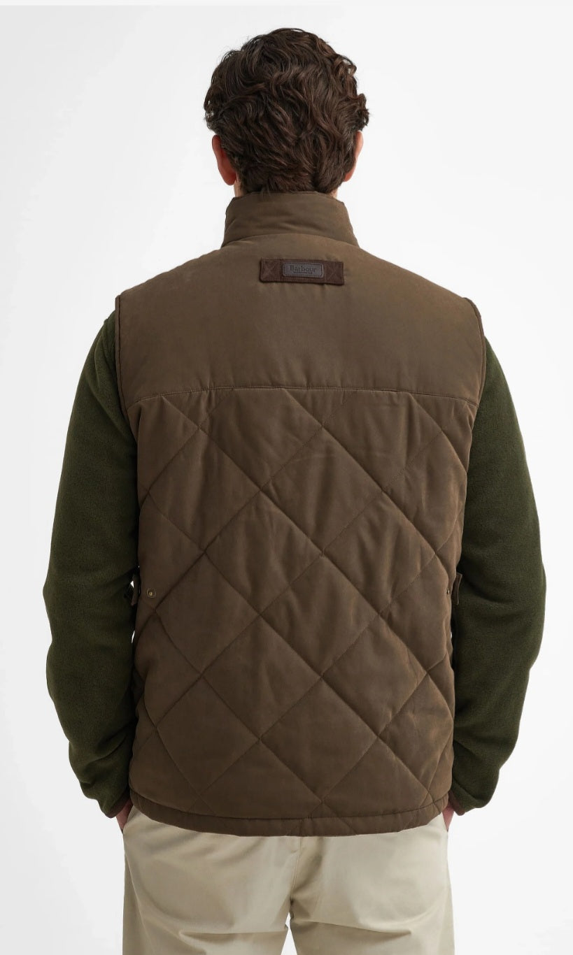 Barbour - Herre vest, Elter Gilet - Dark Olive