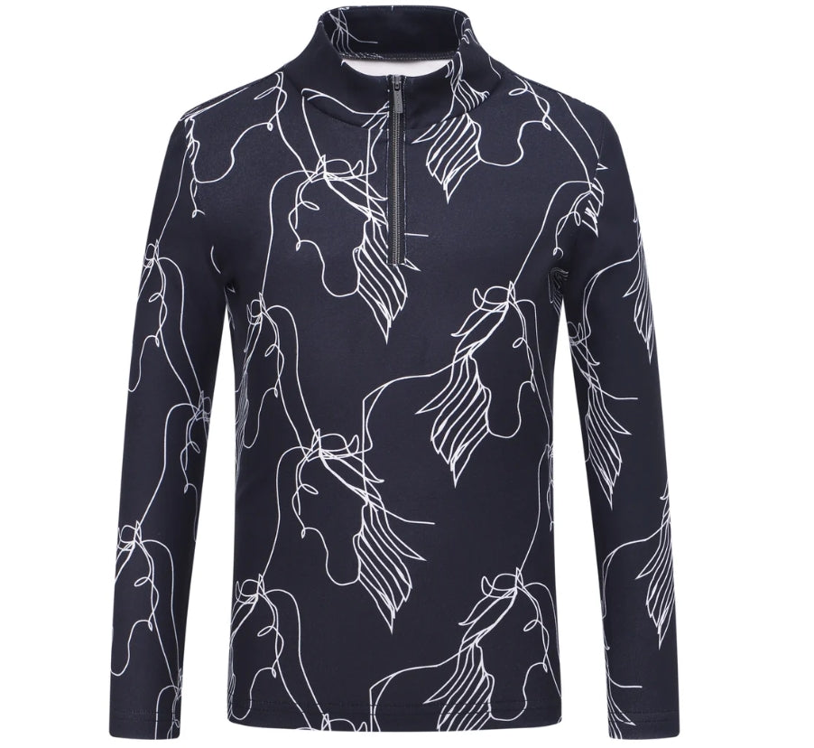 Imperial ridning, Børn, Lana, bluse- Taupe