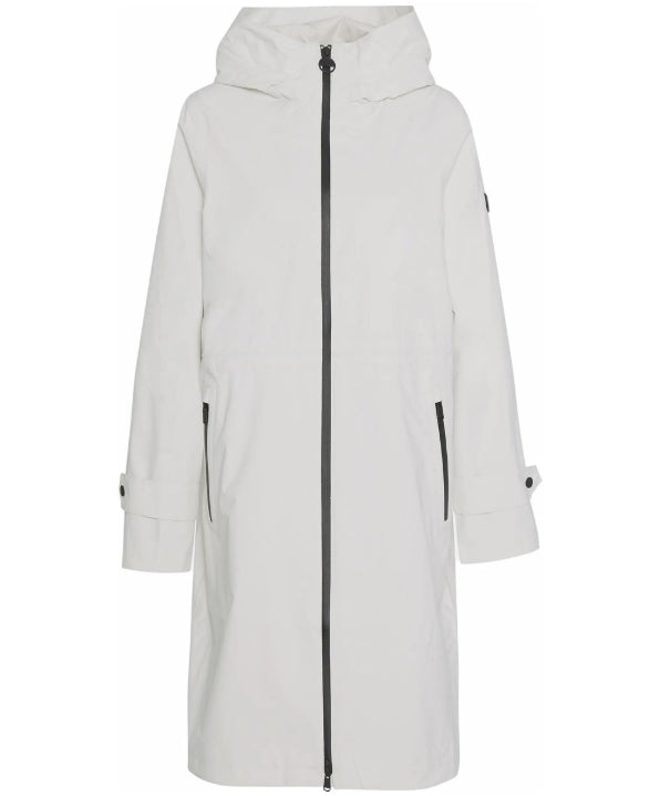 Barbour Kyra Longline Regnjakke – Creme