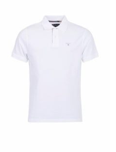 Barbour - Herre, Polo tartan- White