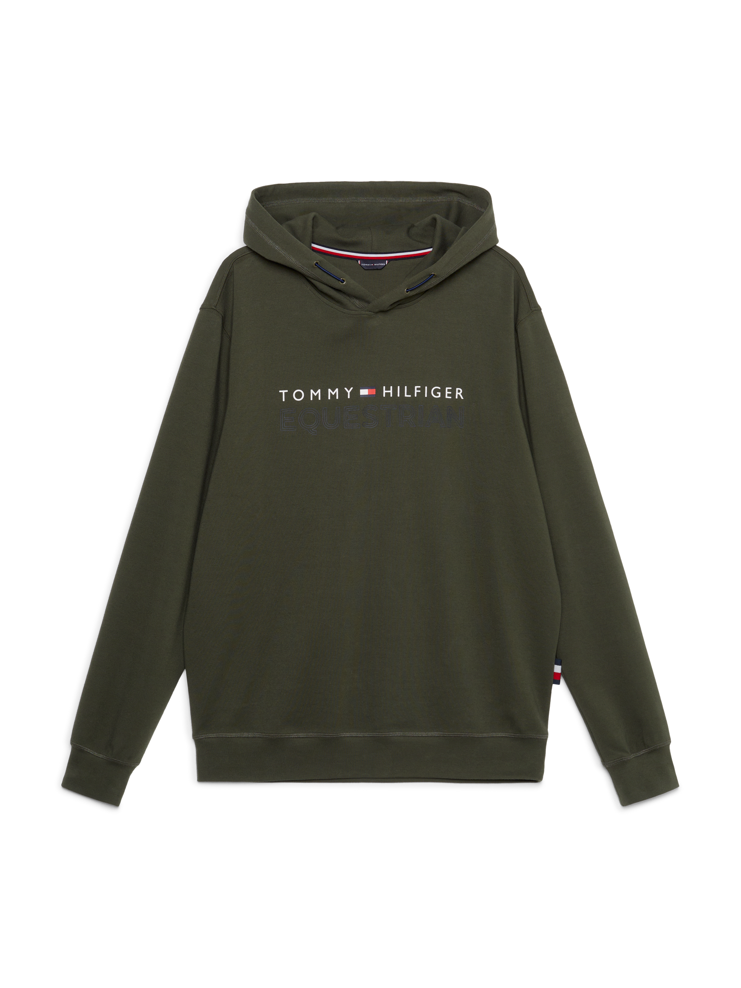 Tommy Hilfiger - Herre, fleece hoodie, grøn