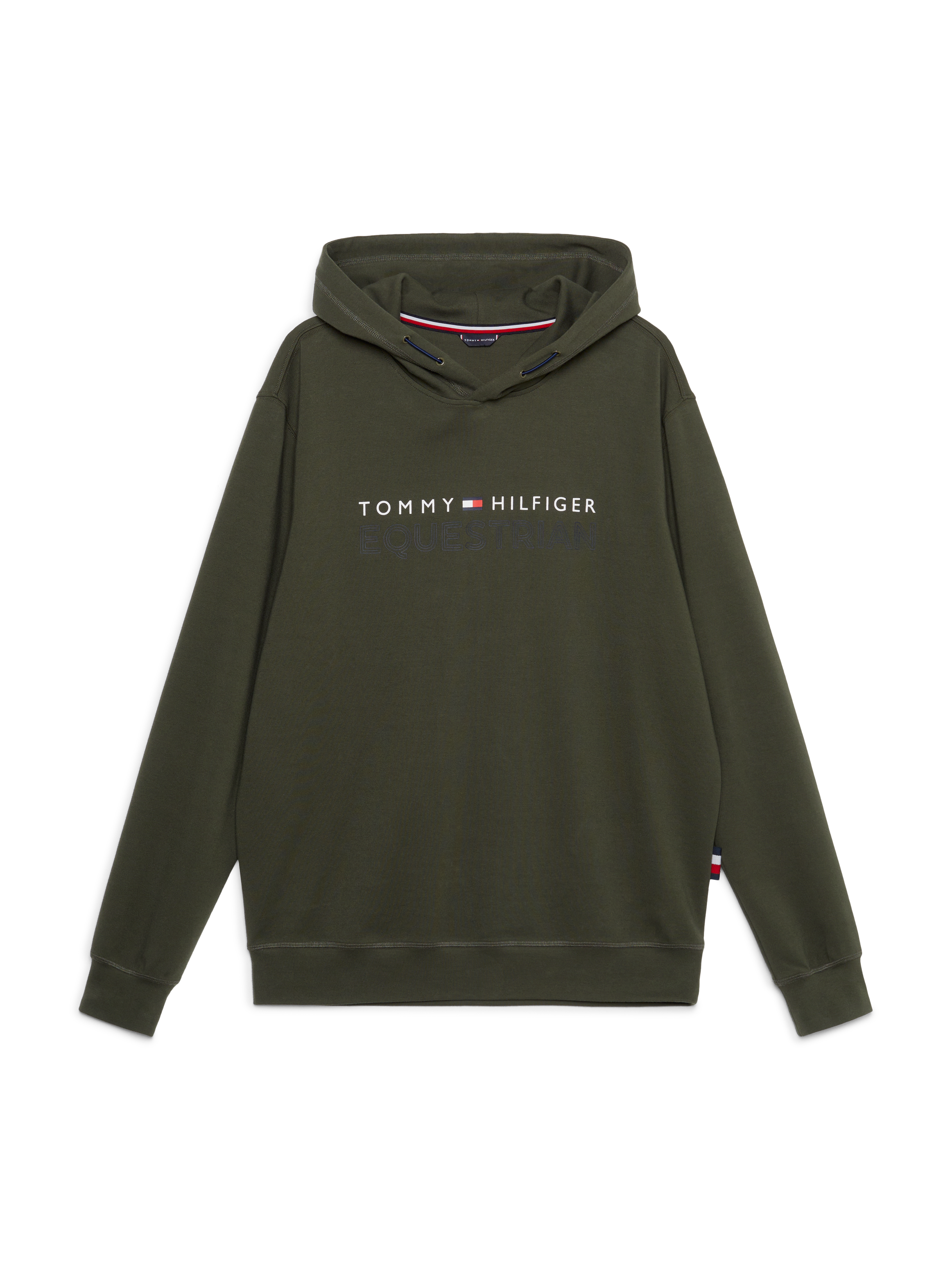 Tommy Hilfiger - Herre, fleece hoodie, grøn