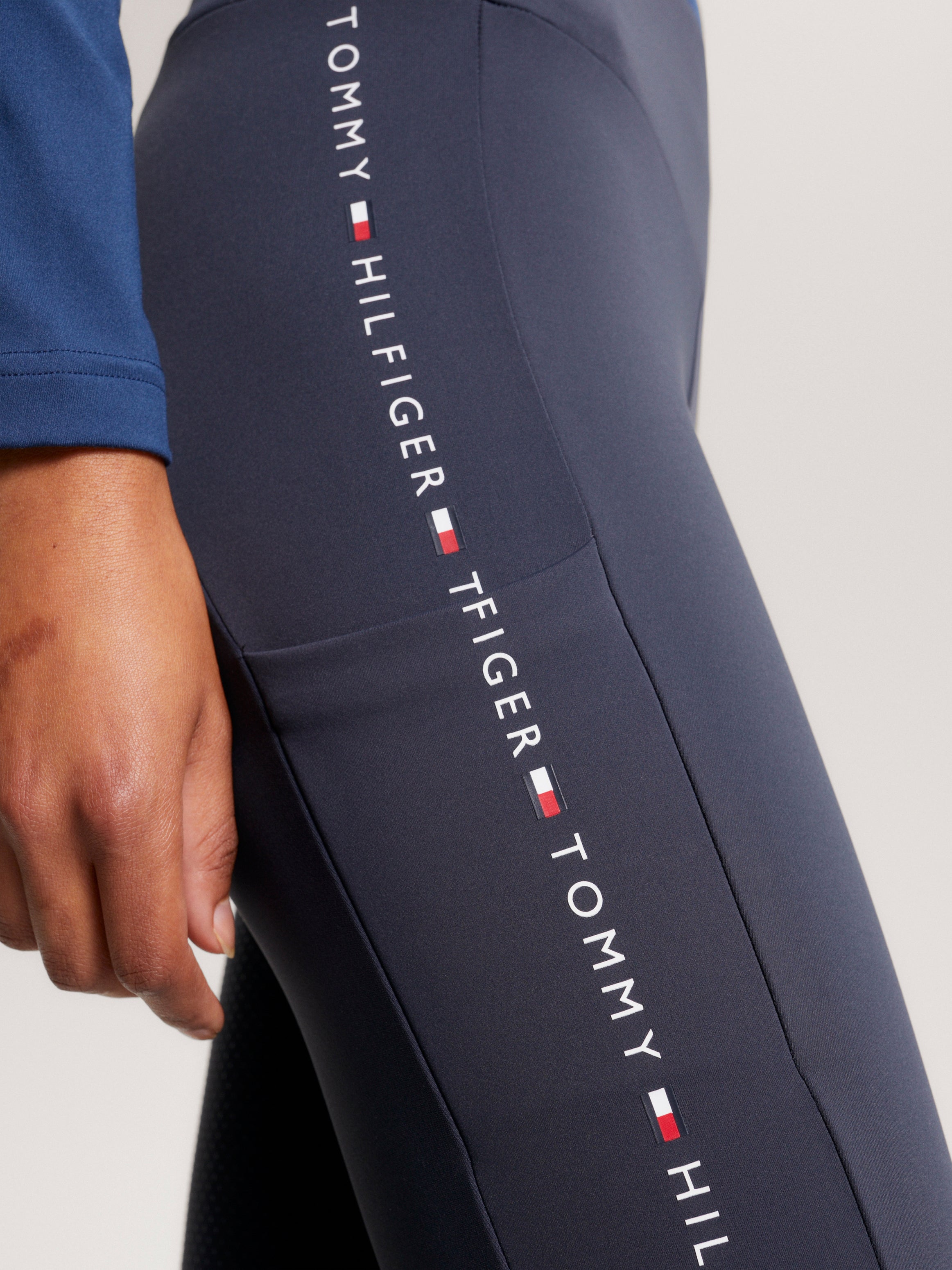 Tommy Hilfiger - Dame, leggings, Rome, full grip, mørkegrå
