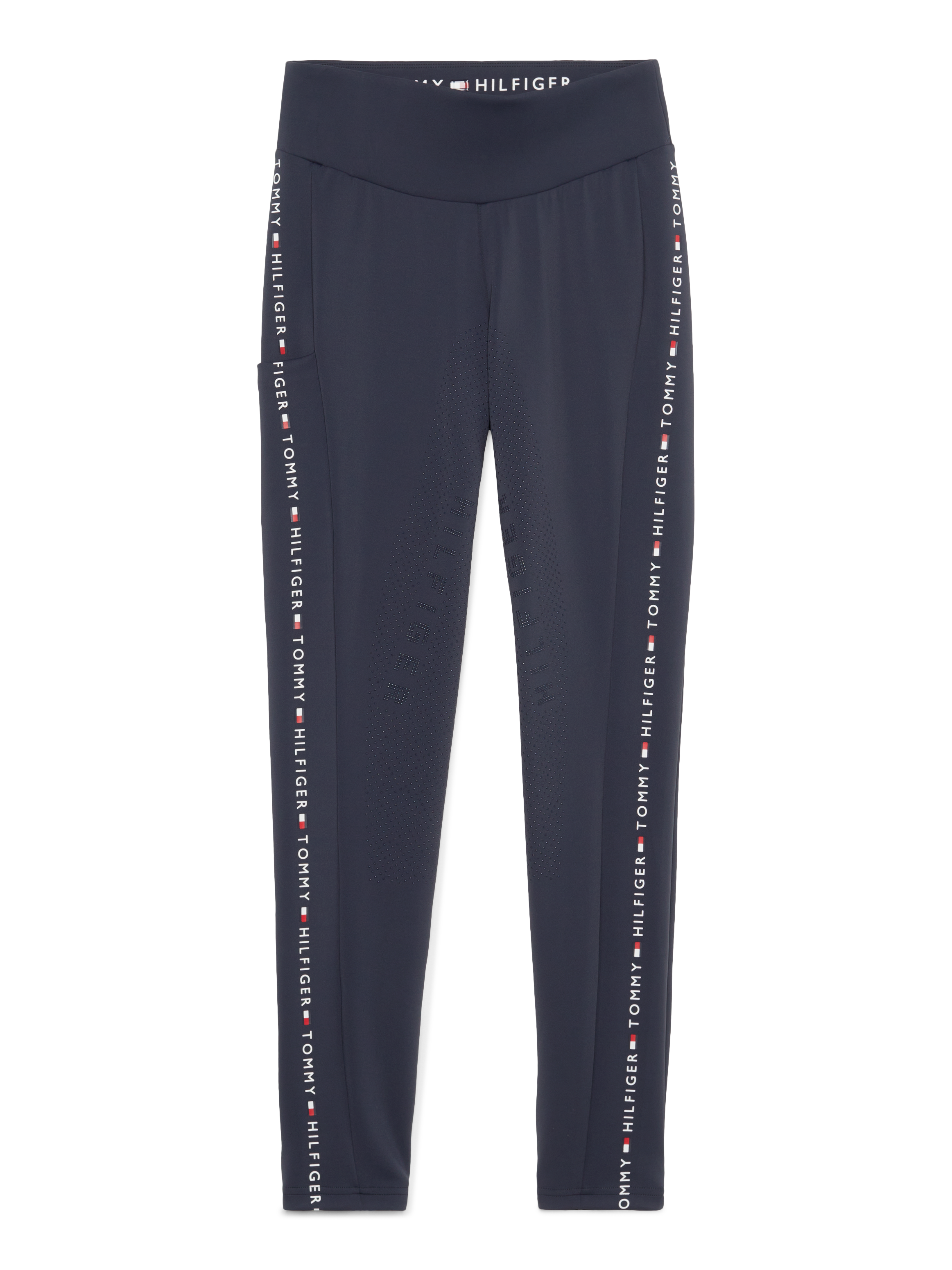 Tommy Hilfiger - Dame, leggings, Rome, full grip, mørkegrå