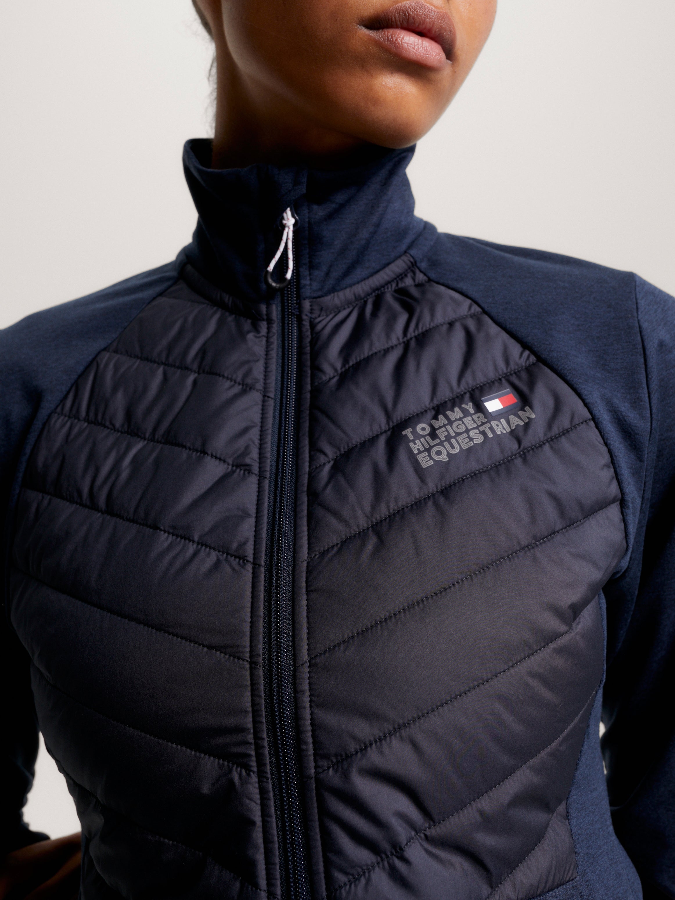 Tommy Hilfiger - Dame, termo hybrid jakke, blå