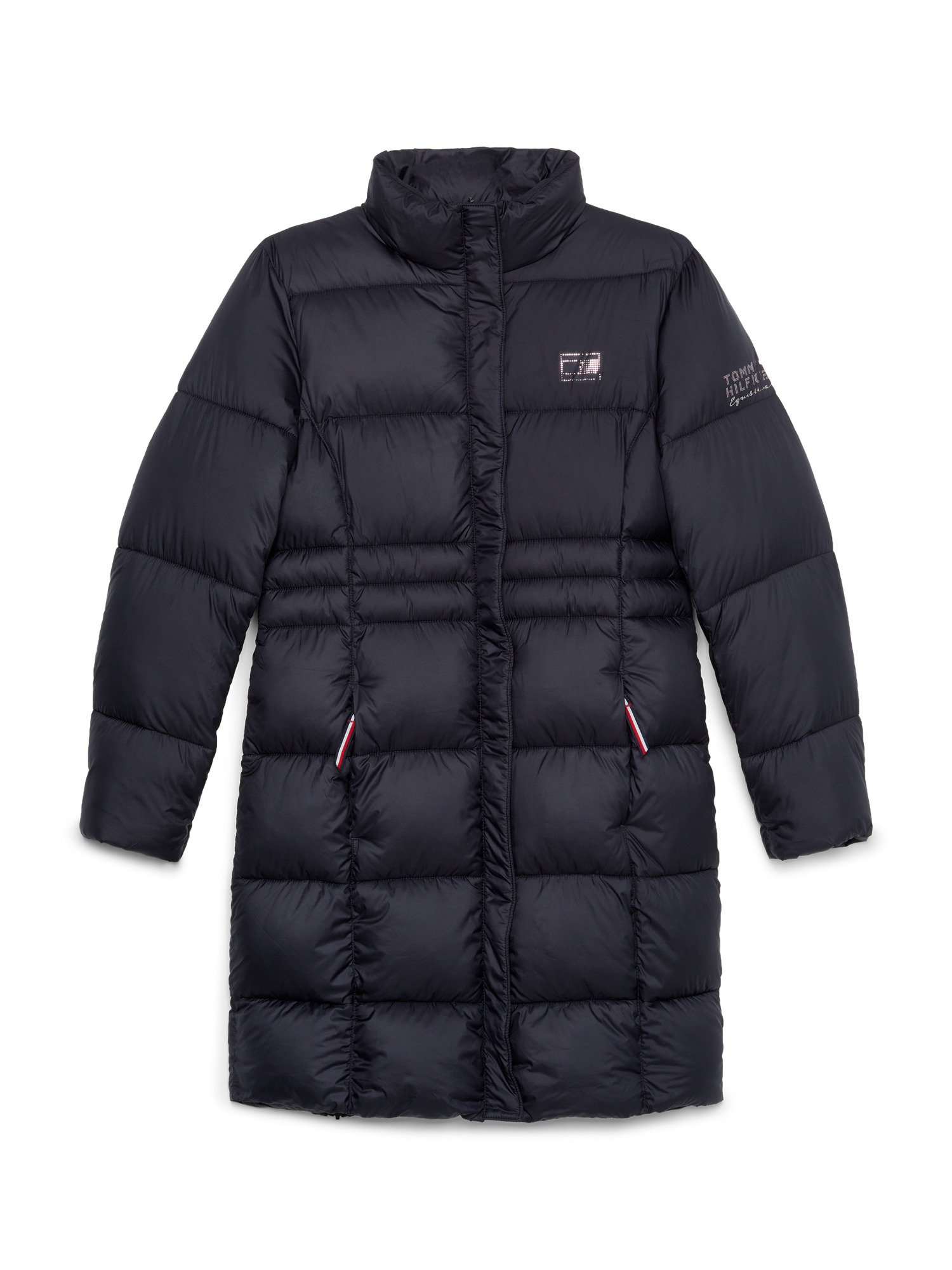 Tommy Hilfiger - Dame, dunjakke, coach jacket, lang, blå