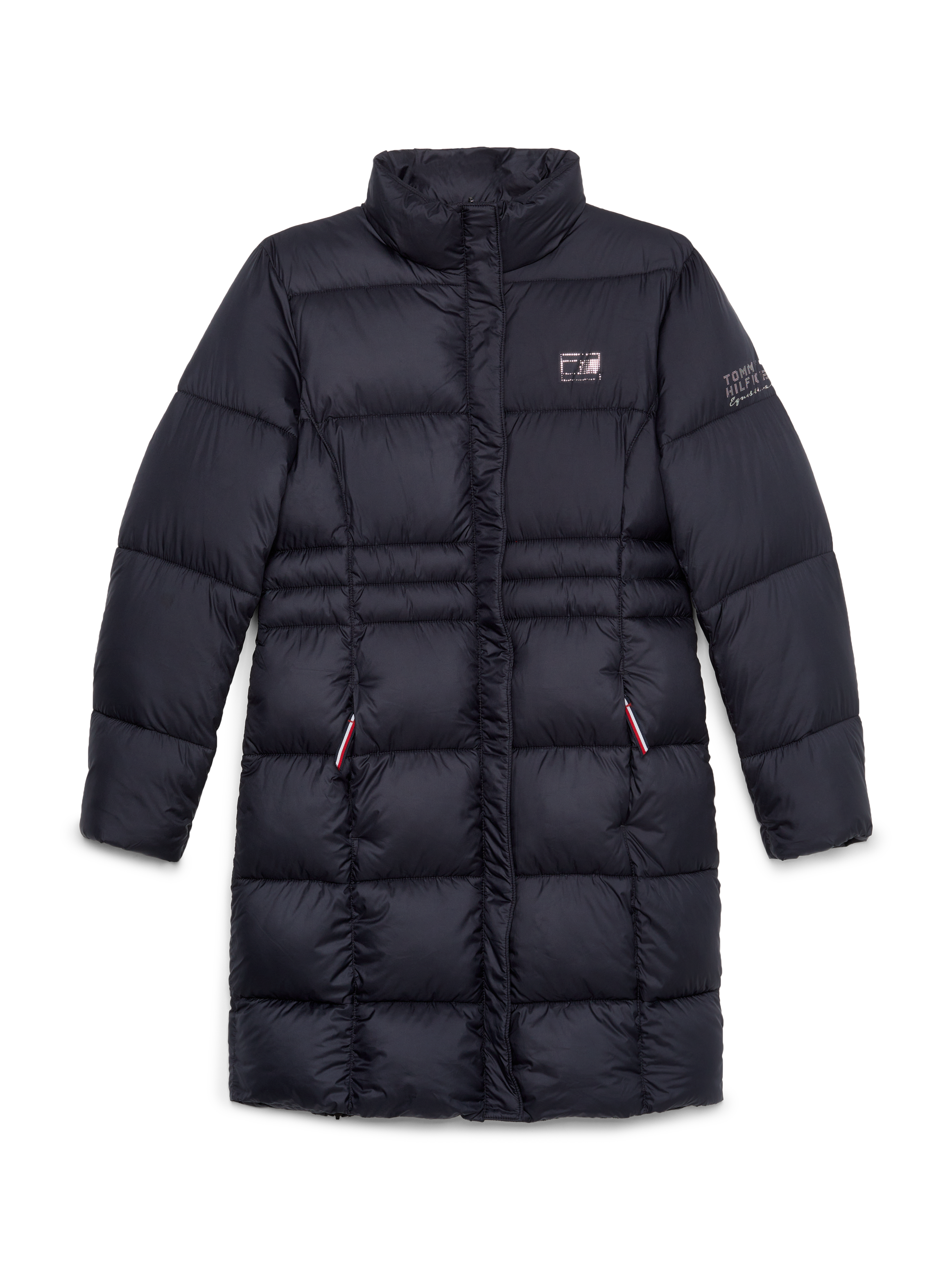 Tommy Hilfiger - Dame, dunjakke, coach jacket, lang, blå