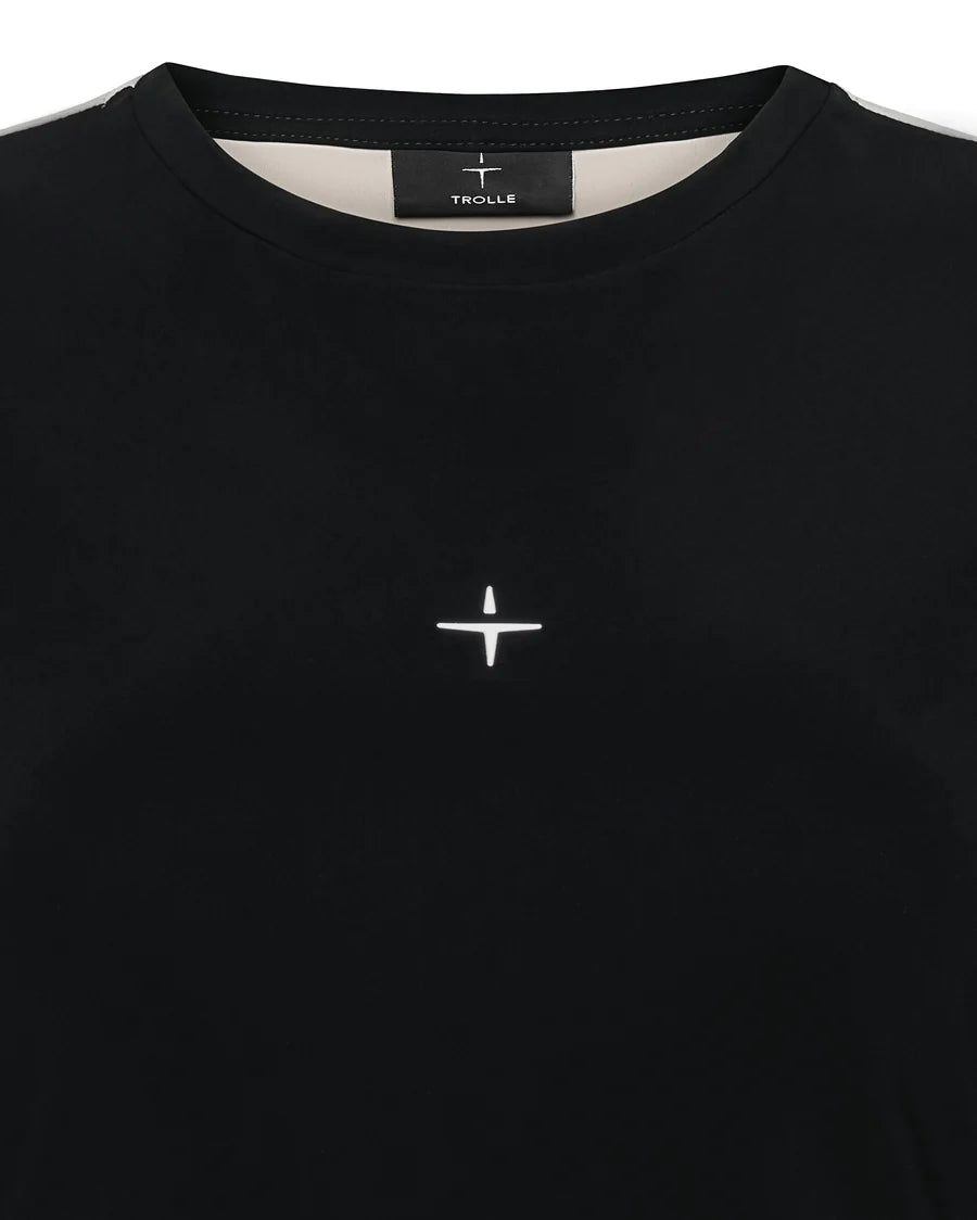 Trolle, Athl t-shirt Balance, Dame - Sand/Navy