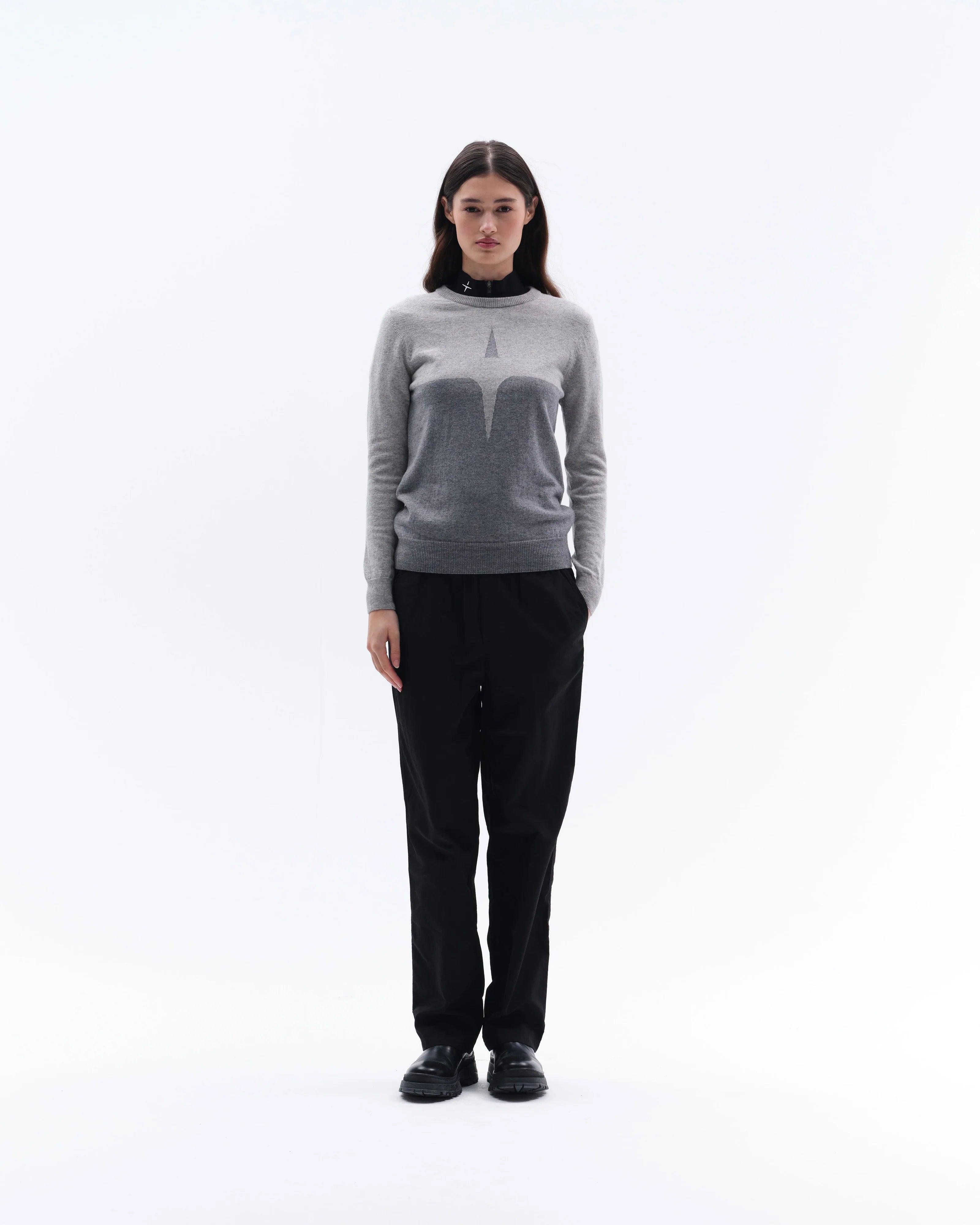 Trolle, Sweater, Cashmere & Wool- Grey/Grey