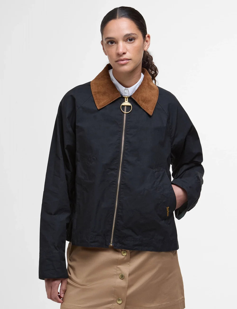 Barbour - Jakke, dame, Catlin Showerproof- Sort