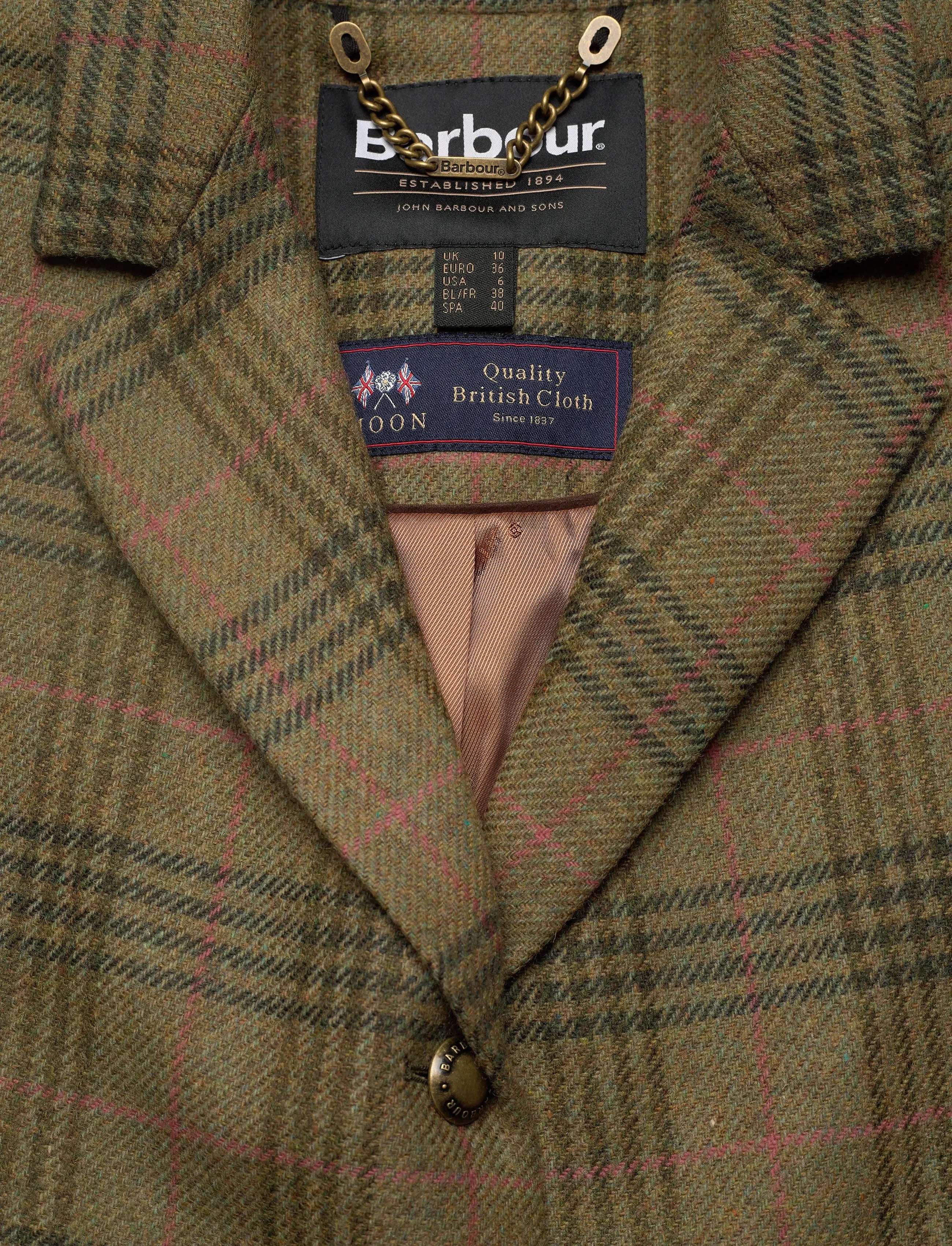 Barbour, Blazer, Dame, Carlby- Grøn