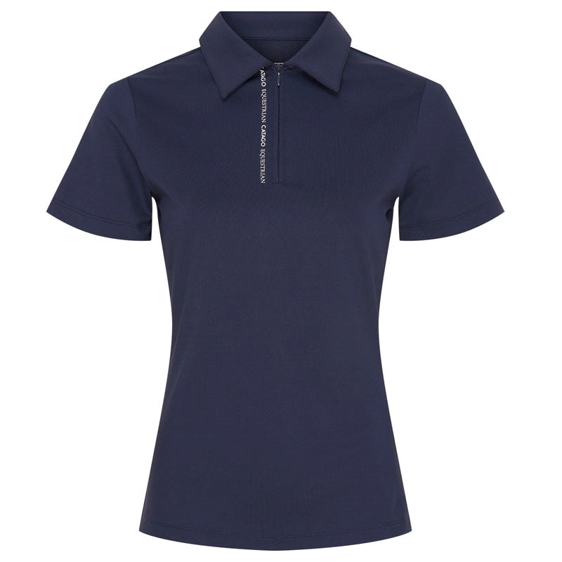 Catago - Polo med 1/2-lynlås, Navy, Nash SS zip polo.