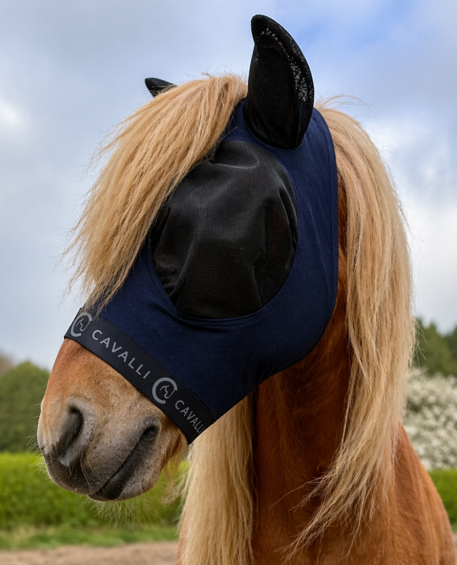 Cavalli Fluemaske med ører-Medium Grey